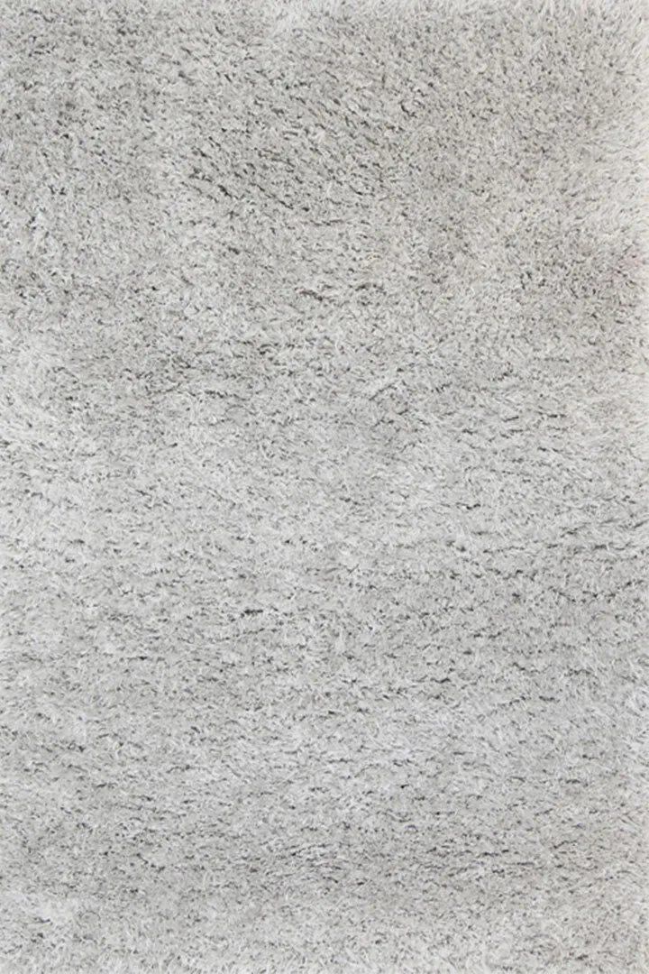 Flavia Plain Grey Thick Shaggy Rug