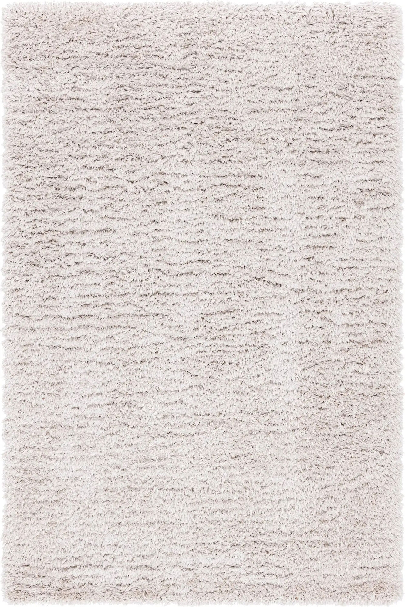 Large View Frida Plain Cream Shaggy Rug