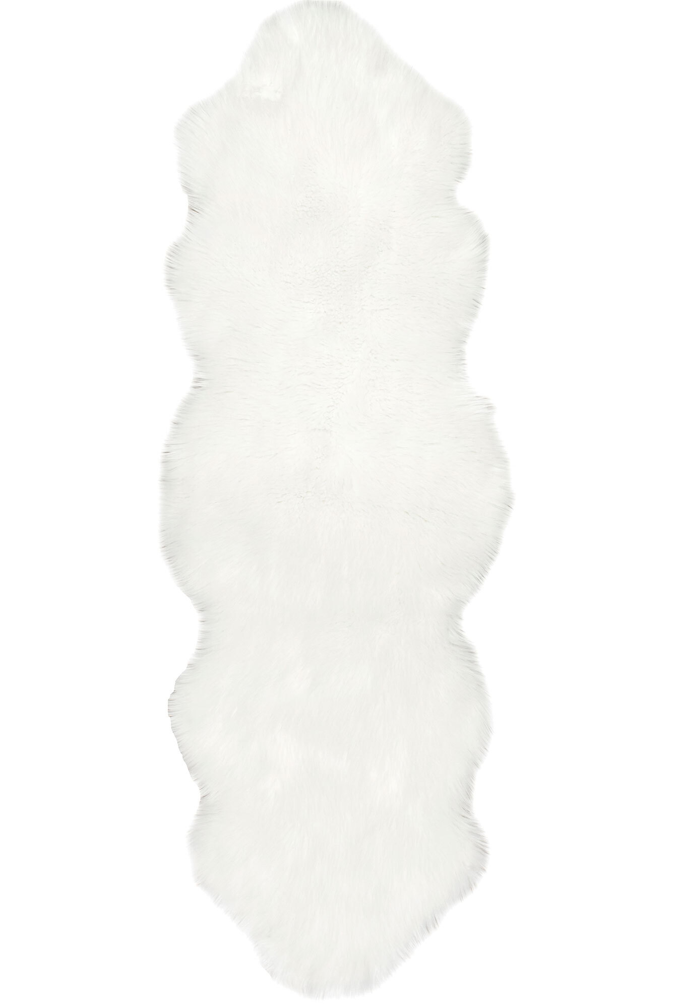 Faux Sheepskin Fluffy White Rug