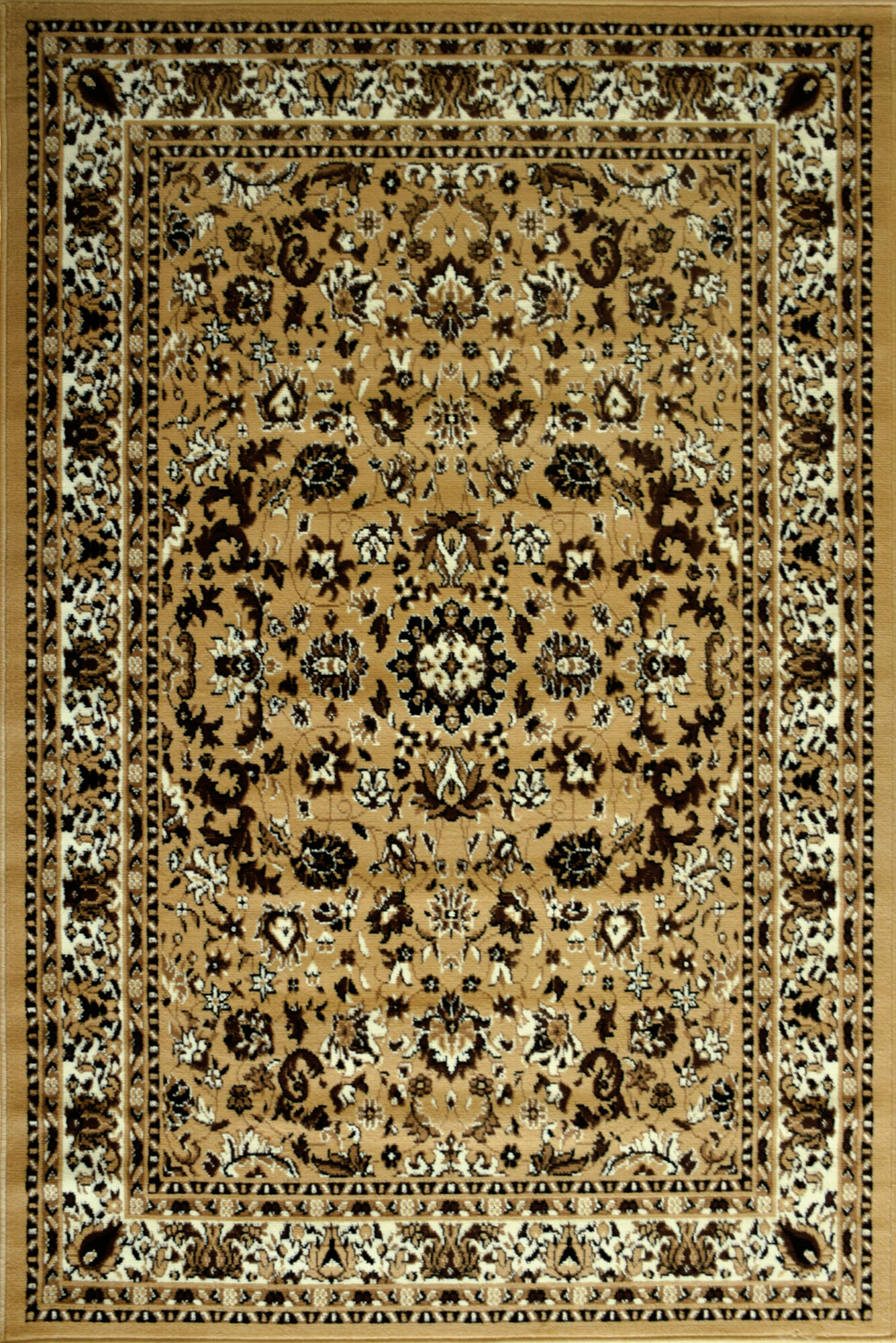 Large View Gil Beige Traditional Oriental Rug