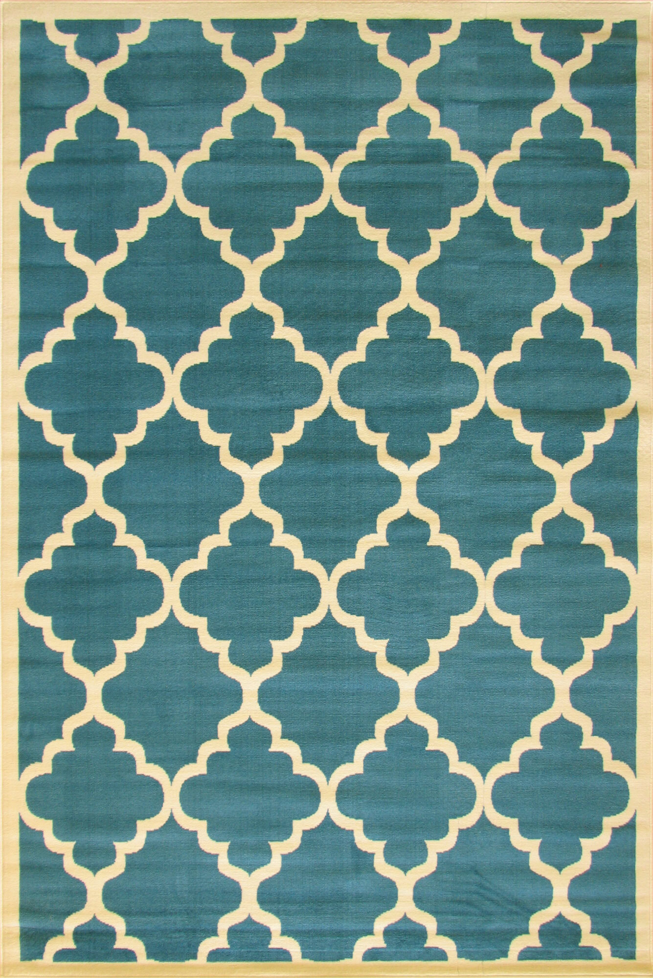 Gil Modern Blue Trellis Rug