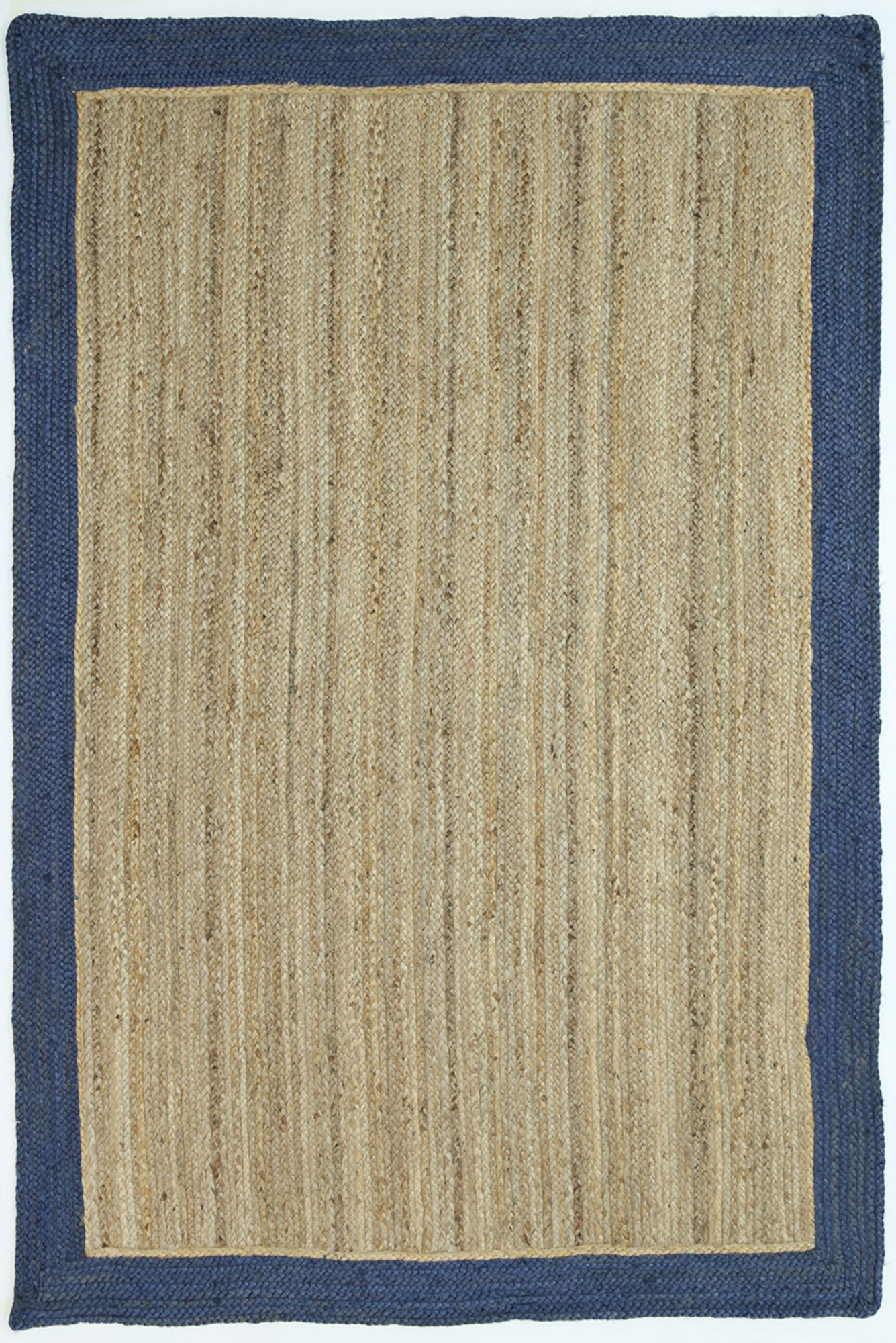 Harrold Navy Border Jute Rug