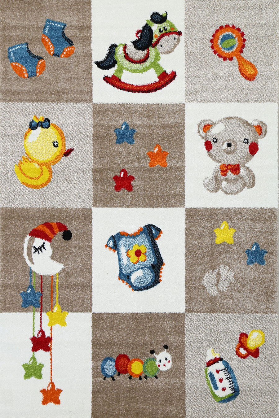Hello Soft Baby Nursery Kids Rug 