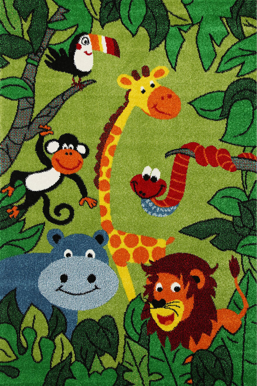 Hello Kids Jungle Animals Rug