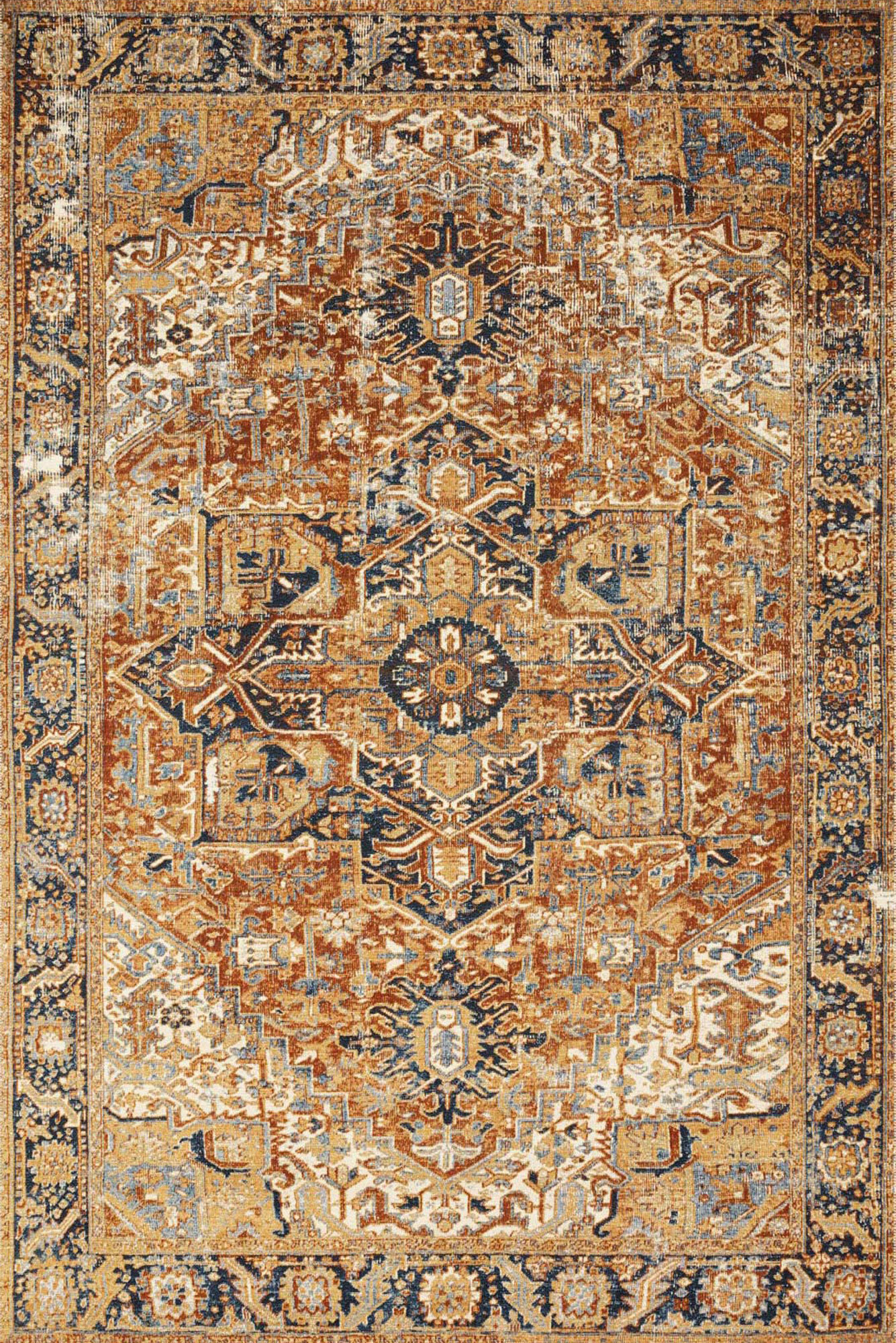 Heriz Traditional Medallion Rug