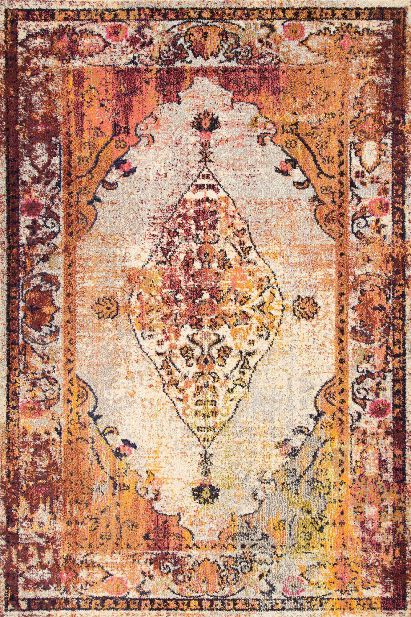 Hank Distressed Traditional Rug