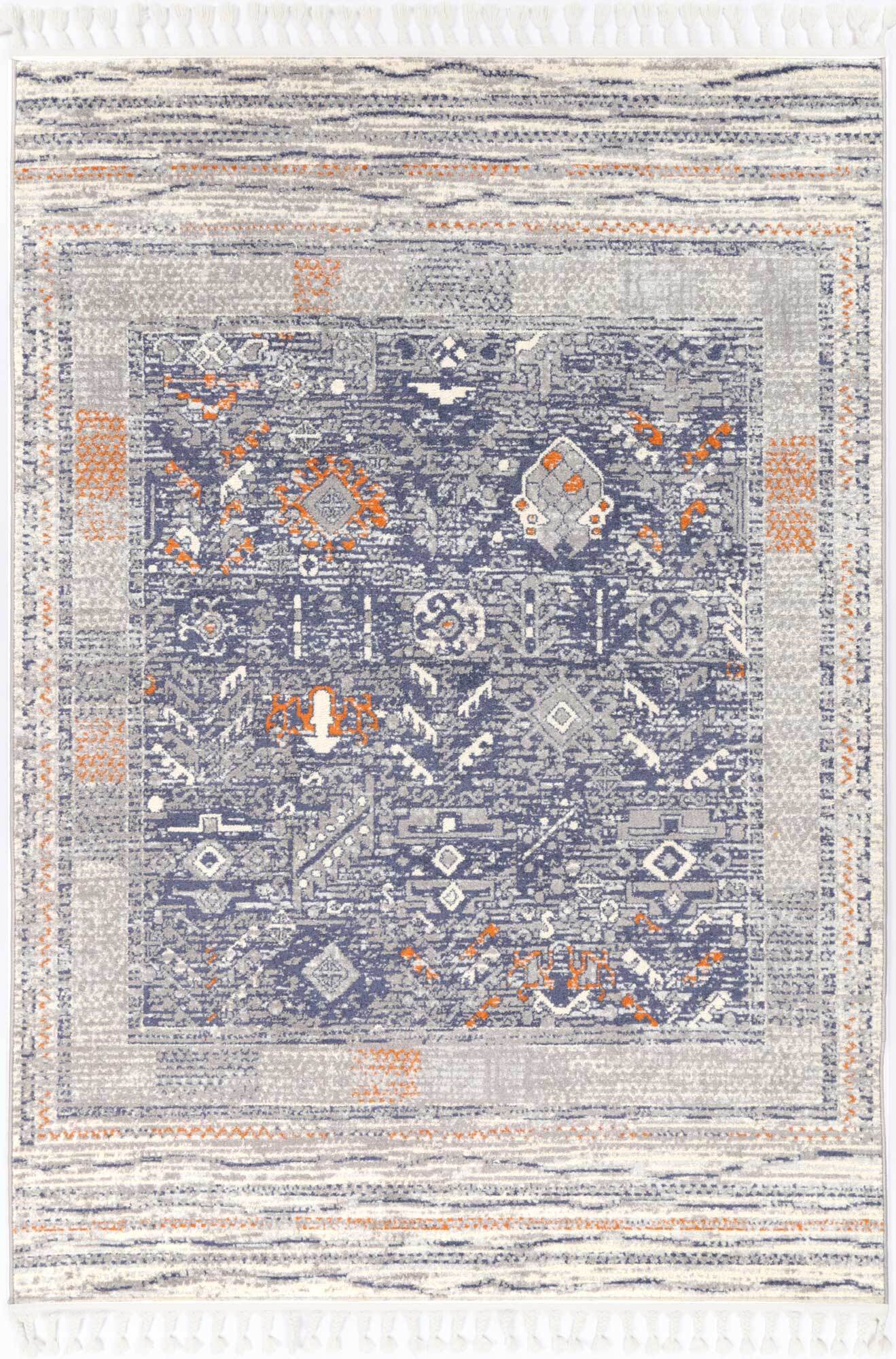 Inti Moroccan Fringed Tribal Rug