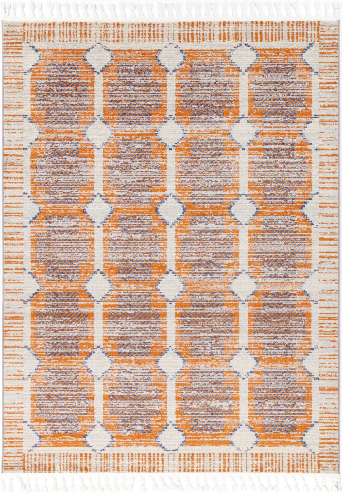 Large View Inti Moroccan Orange Tribal Rug
