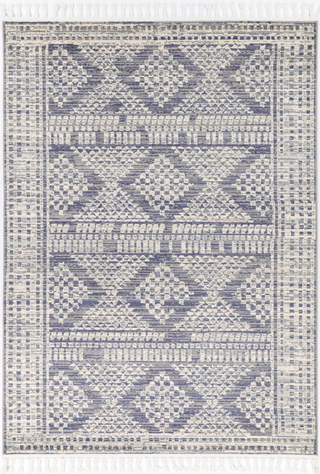 Inti Moroccan Grey Geometric Rug