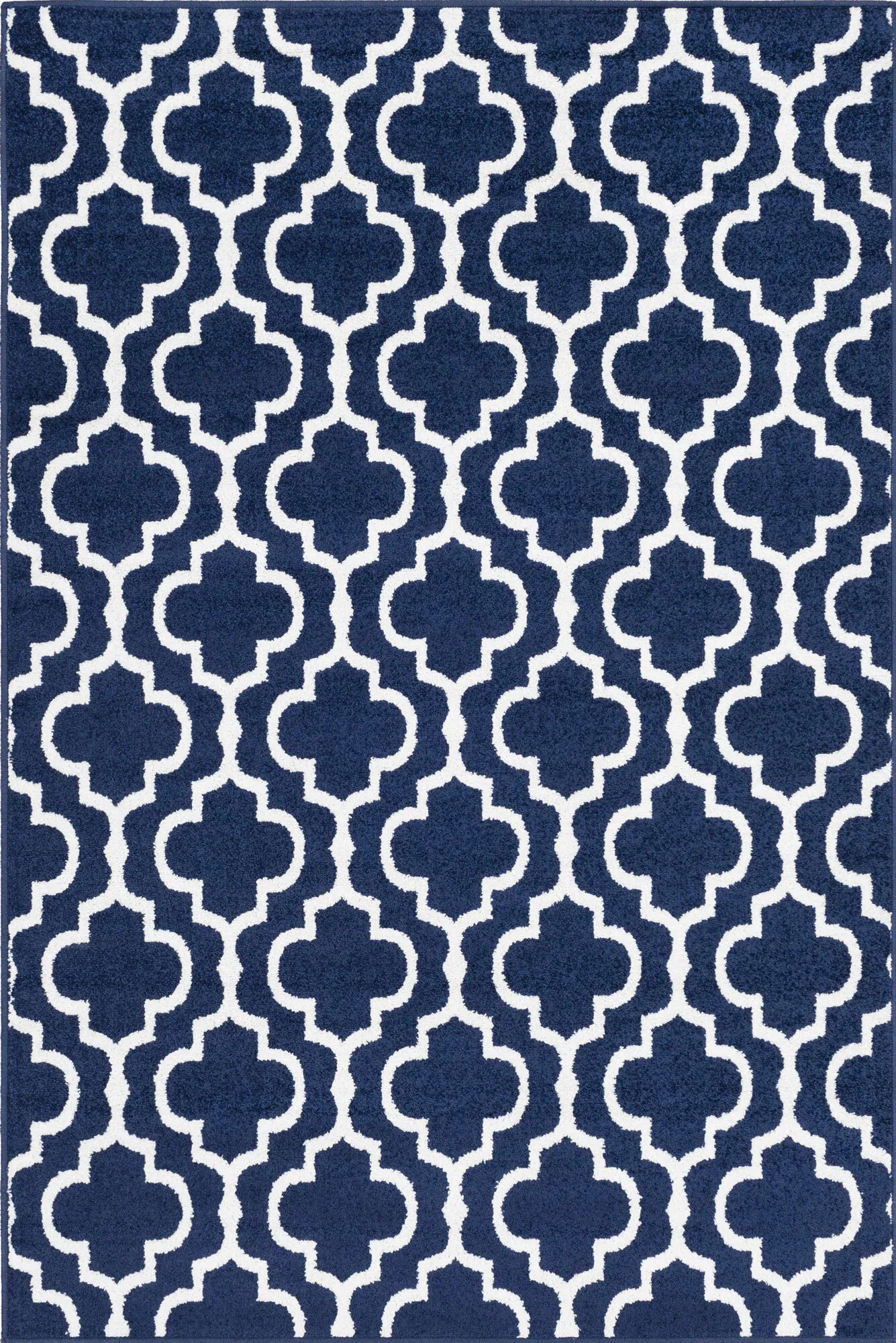 Jack Navy Trellis Pattern Rug