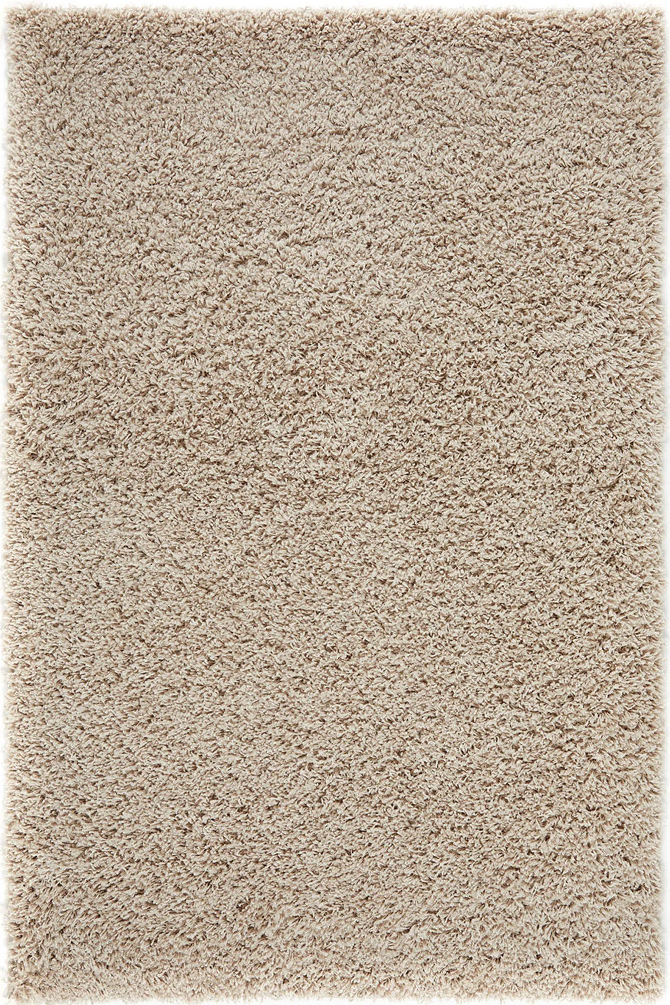 Large View Lara Plain Beige Shaggy Rug