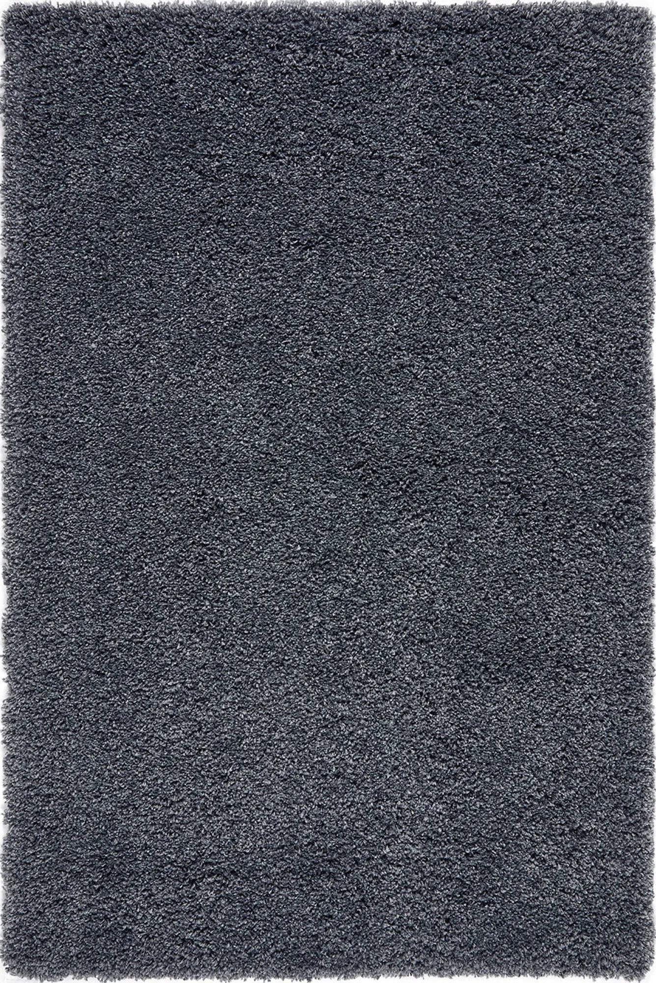 Large View Lara Plain Charcoal Shaggy Rug