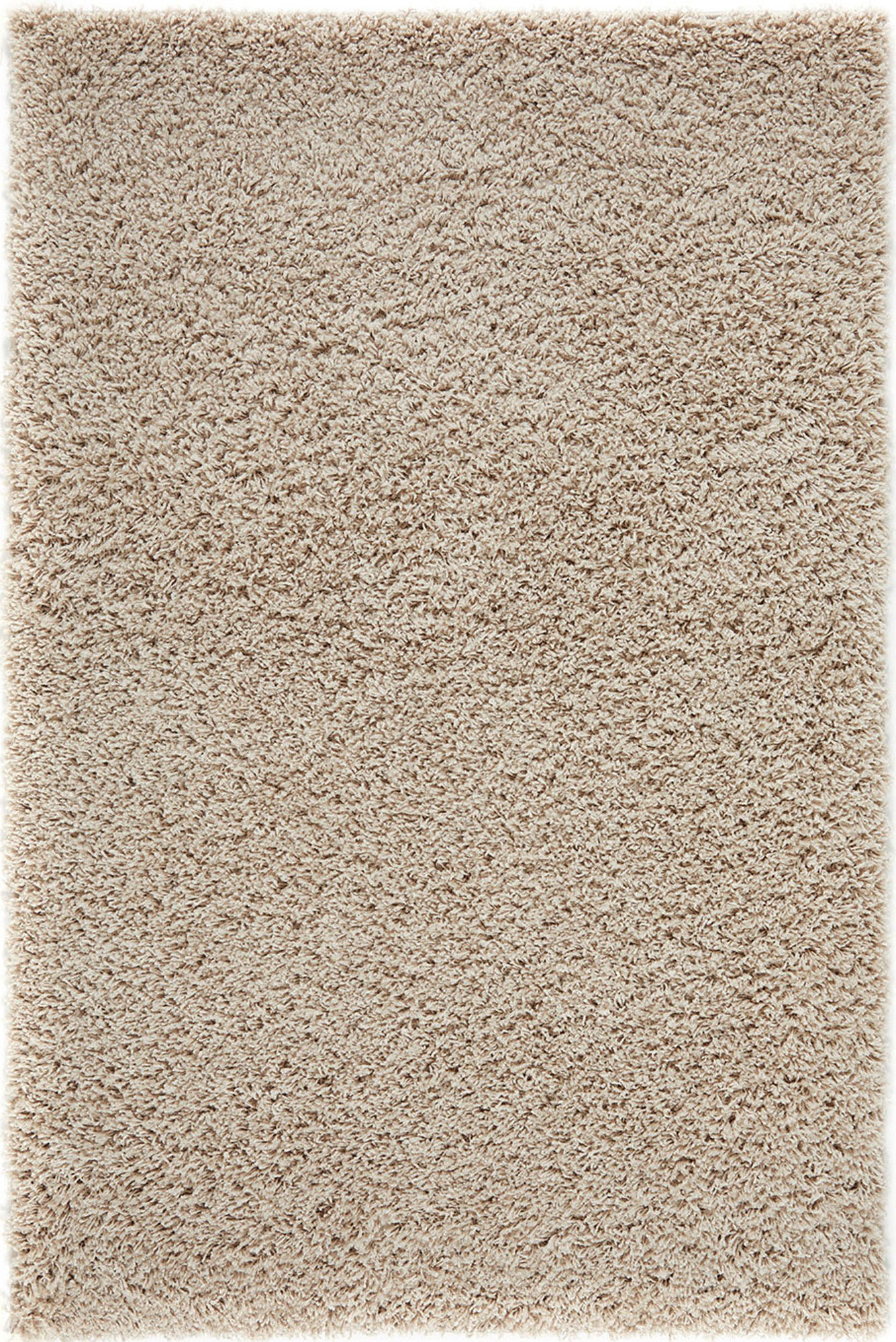 Large View Lara Plain Beige Shaggy Rug
