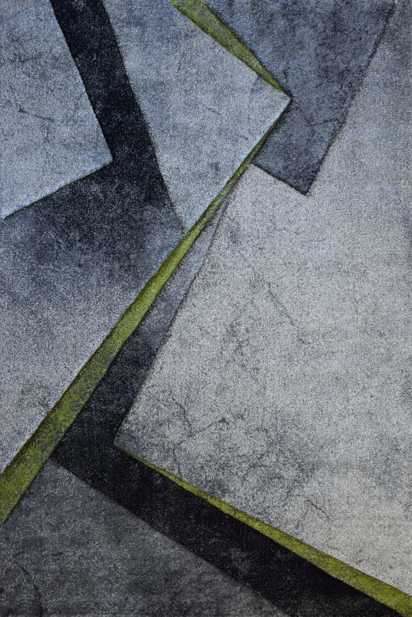 Large View Lucia Green Modern Abstract Rug
