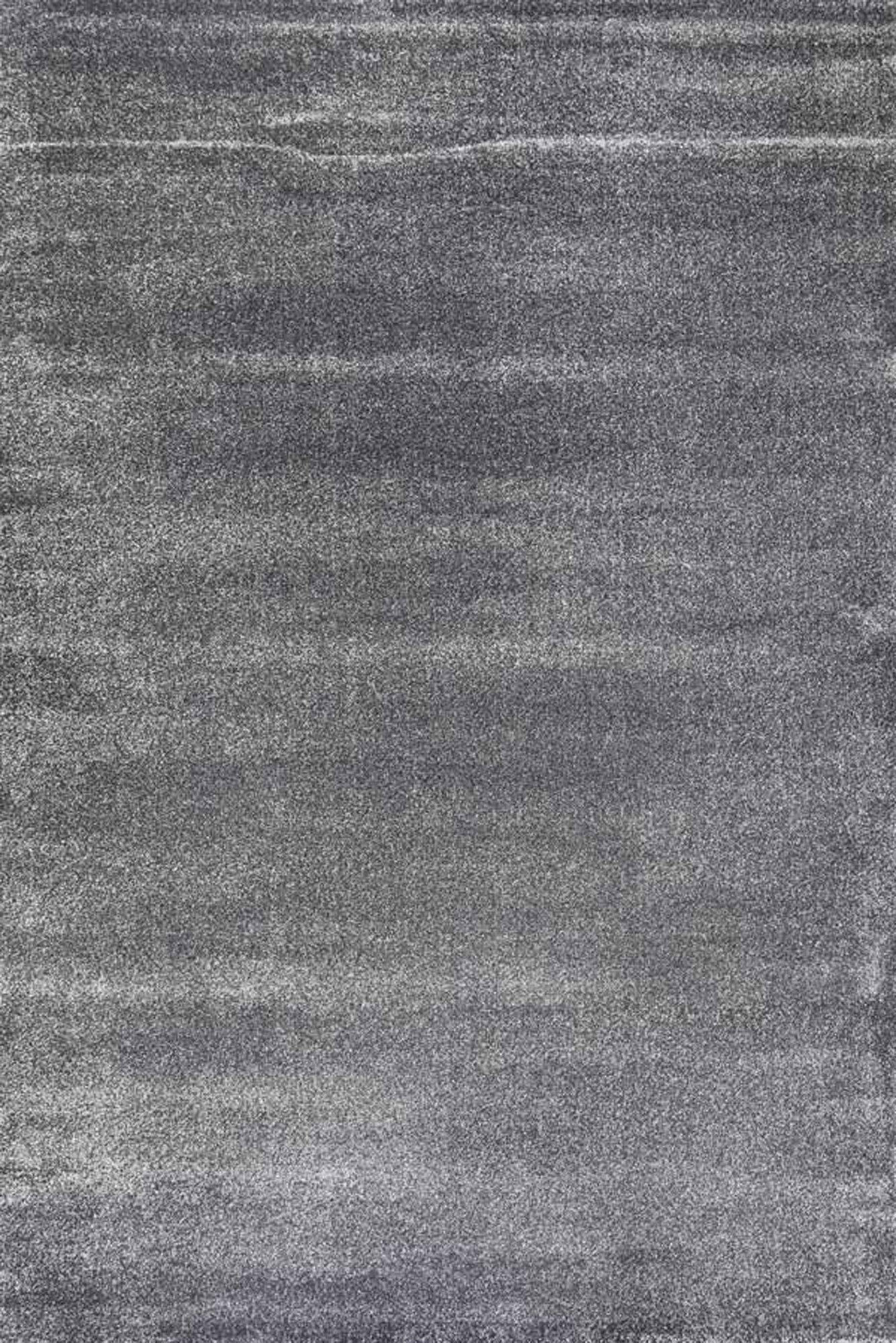 Large View Leo Modern Thick Plain Grey Rug