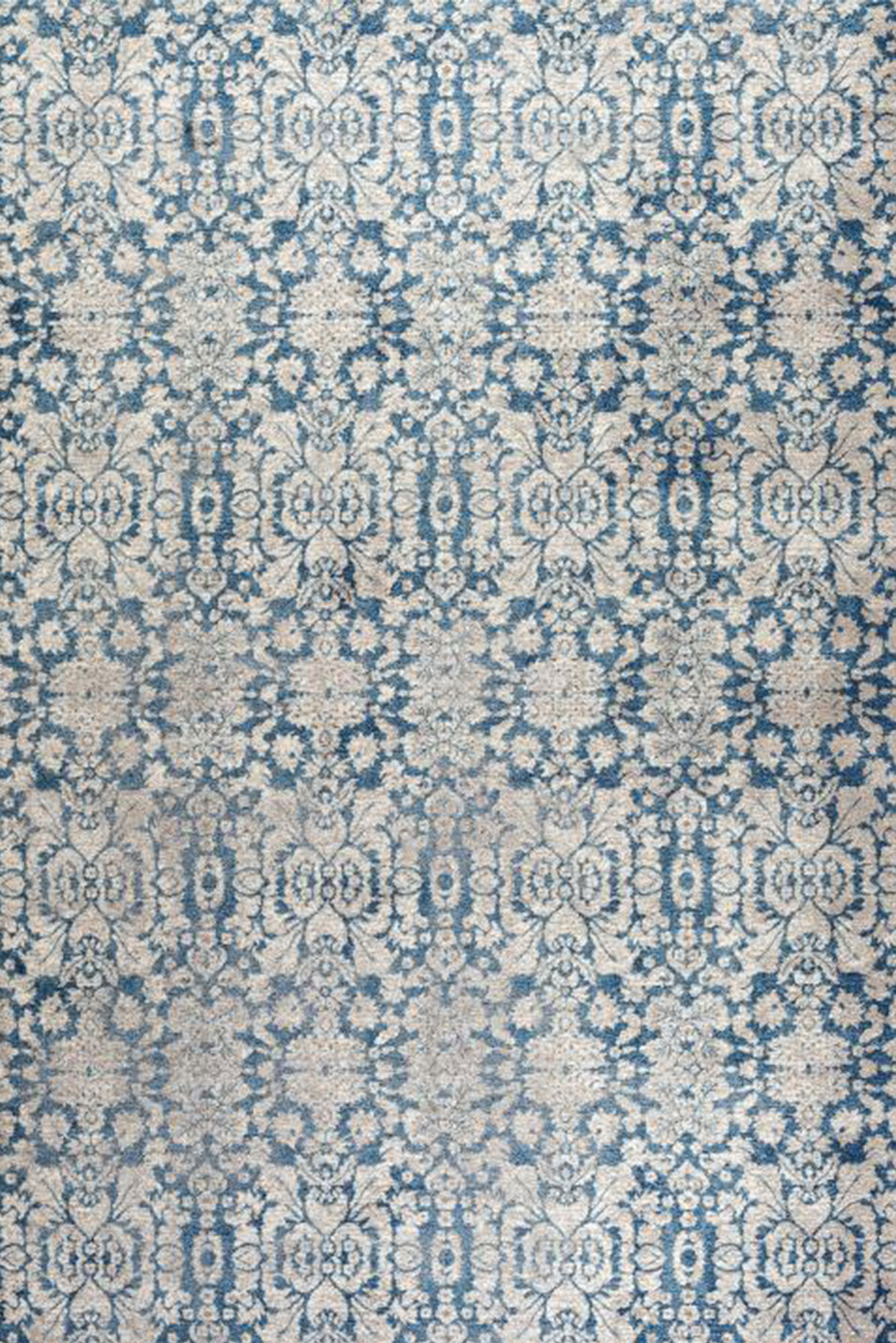 Large View London Classic Blue Floral Rug