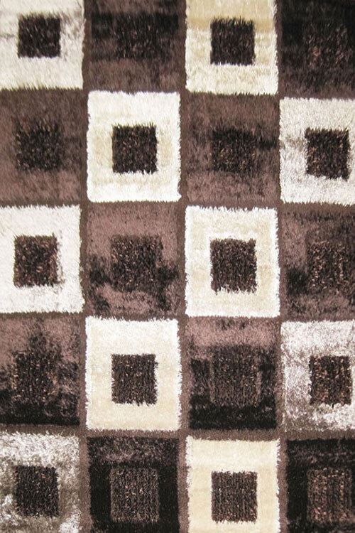 Logan Square Pattern Shaggy Rug