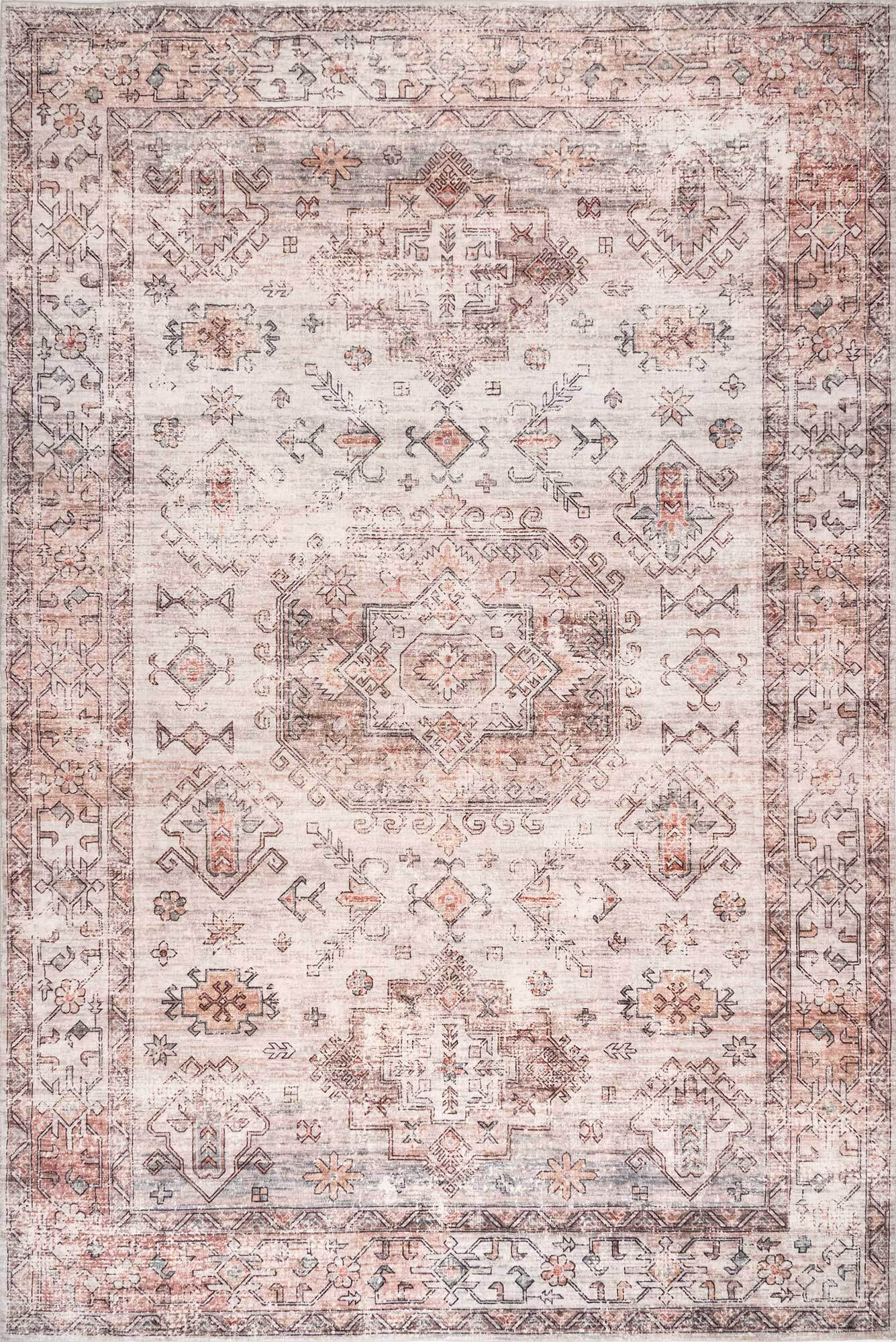 Large View Lora Faded Medallion Rug