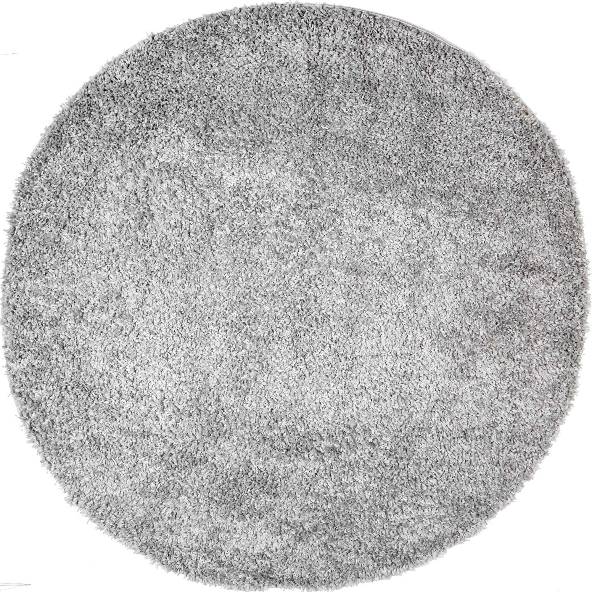 Large View Luis Plain Grey Shaggy Rug