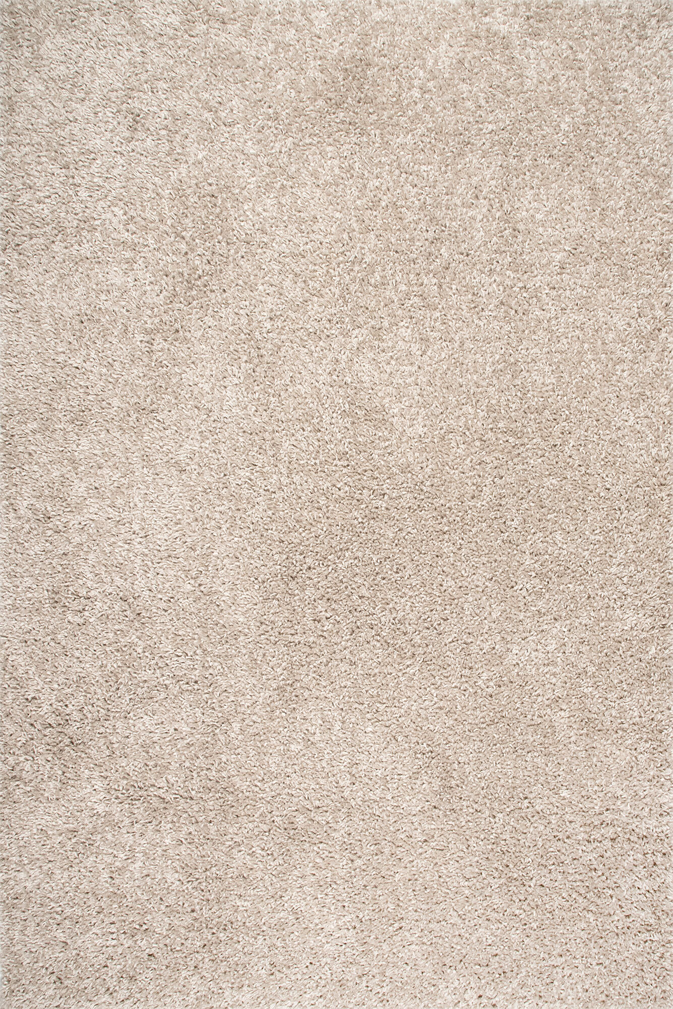 Large View Luis Plain Beige Shaggy Rug