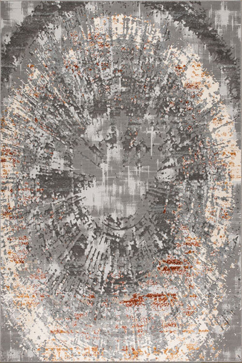 Large View Luna Grey Contemporary Rug