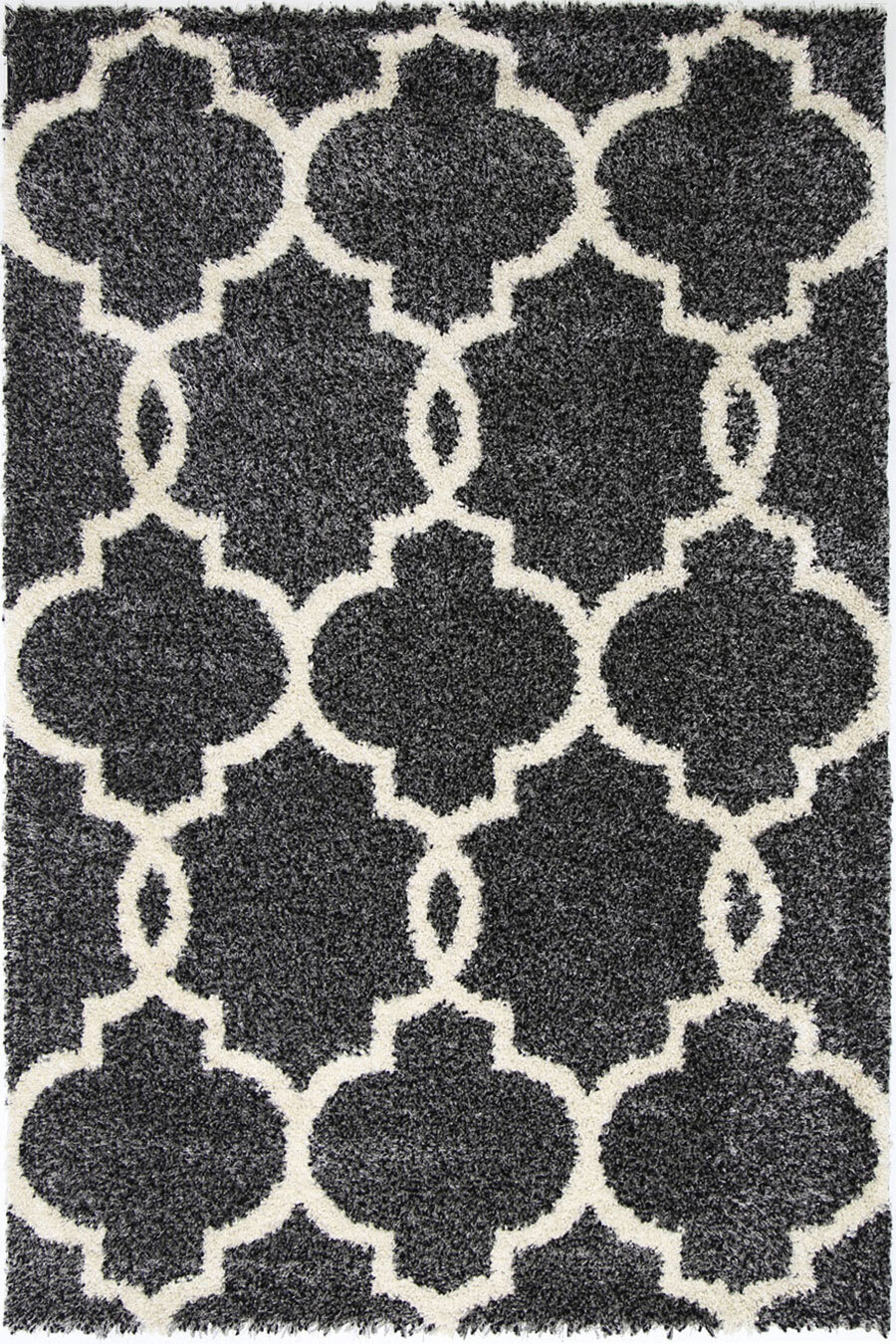 Lusso Moroccan Trellis Shaggy Rug