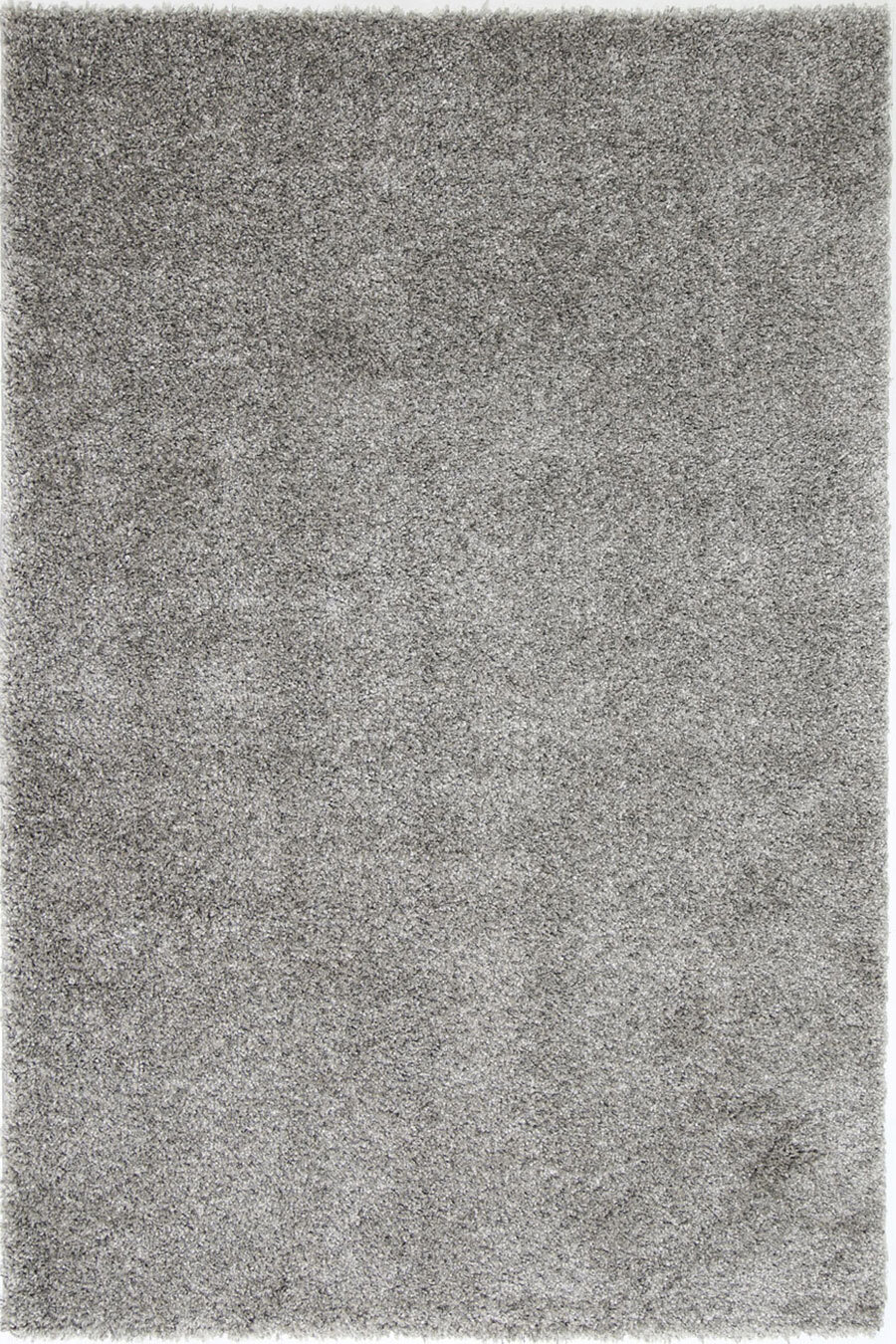 Large View Lusso Thick Plain Grey Shaggy Rug