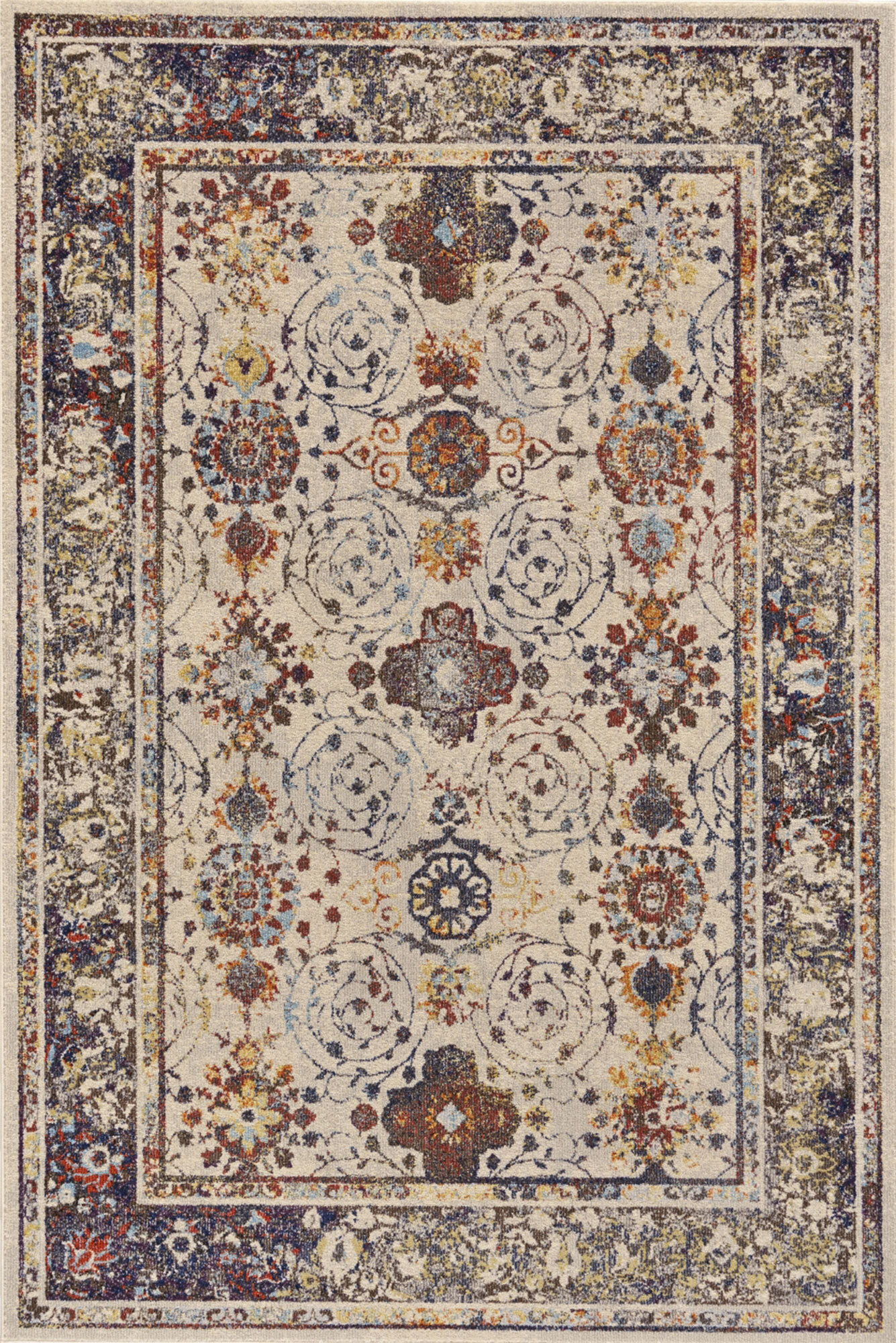 Large View Lester Classic Overdyed Floral Rug