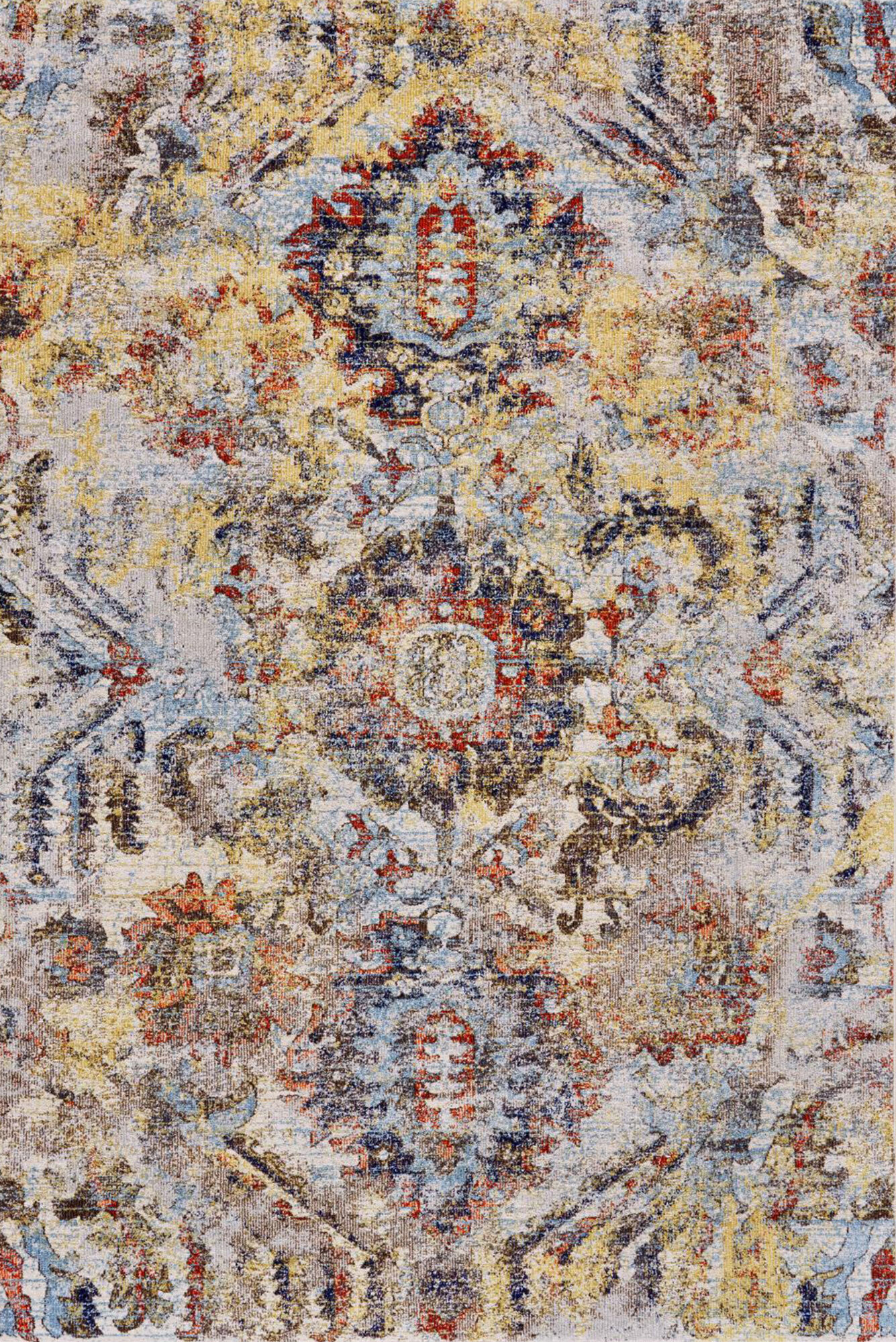 Large View Lester Traditional Overdyed Rug