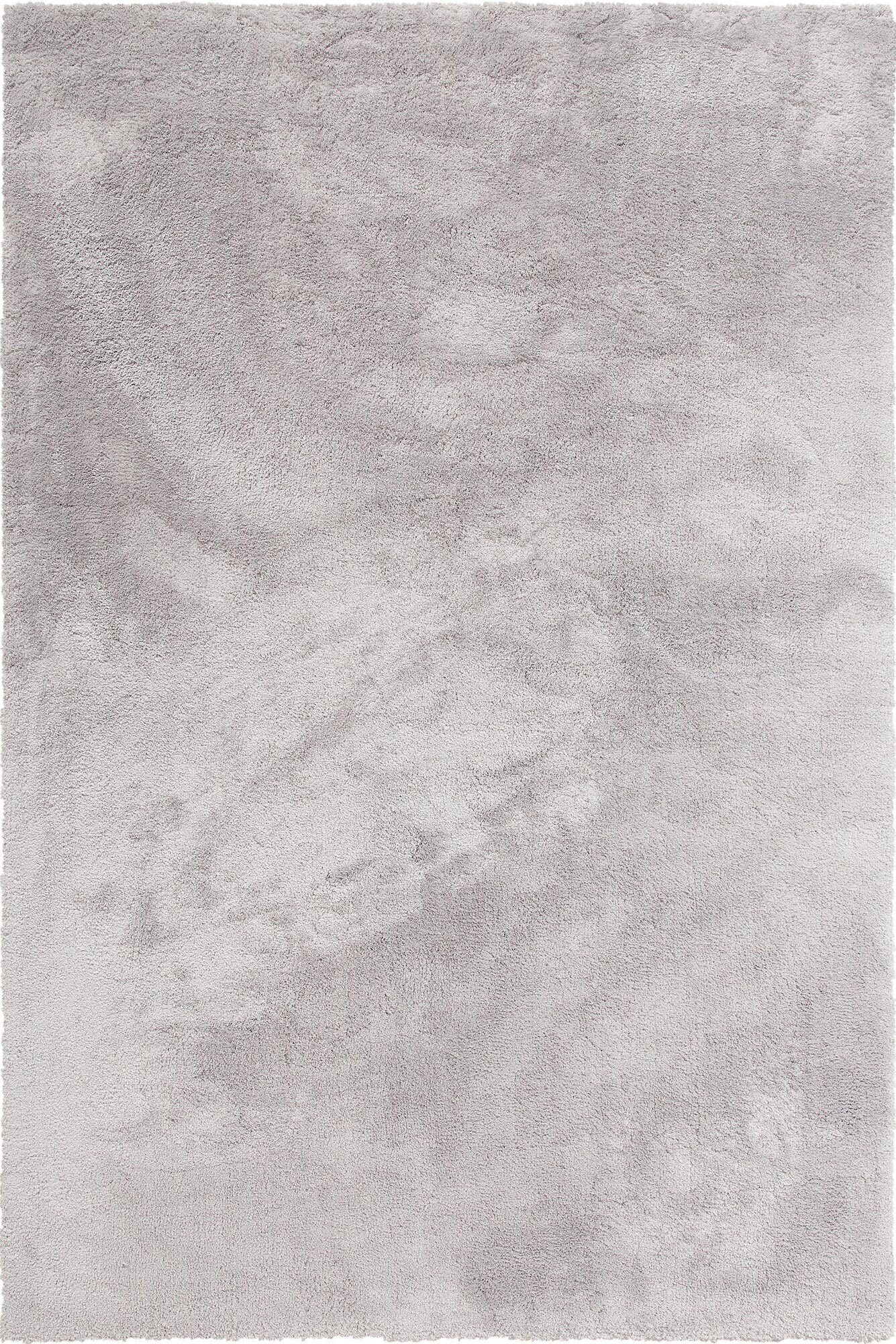 Large View Levis Plain Grey Thick Shaggy Rug
