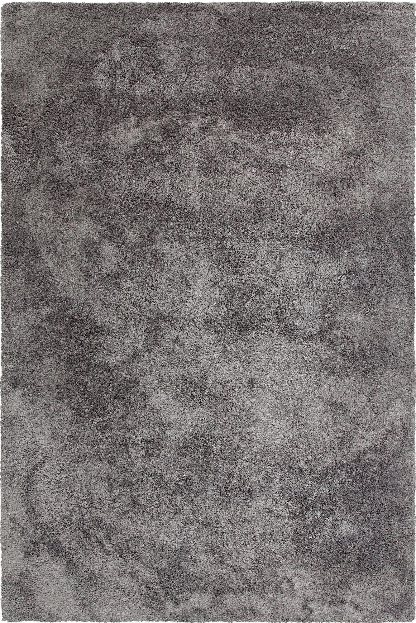 Levis Plain Grey Thick Shaggy Rug