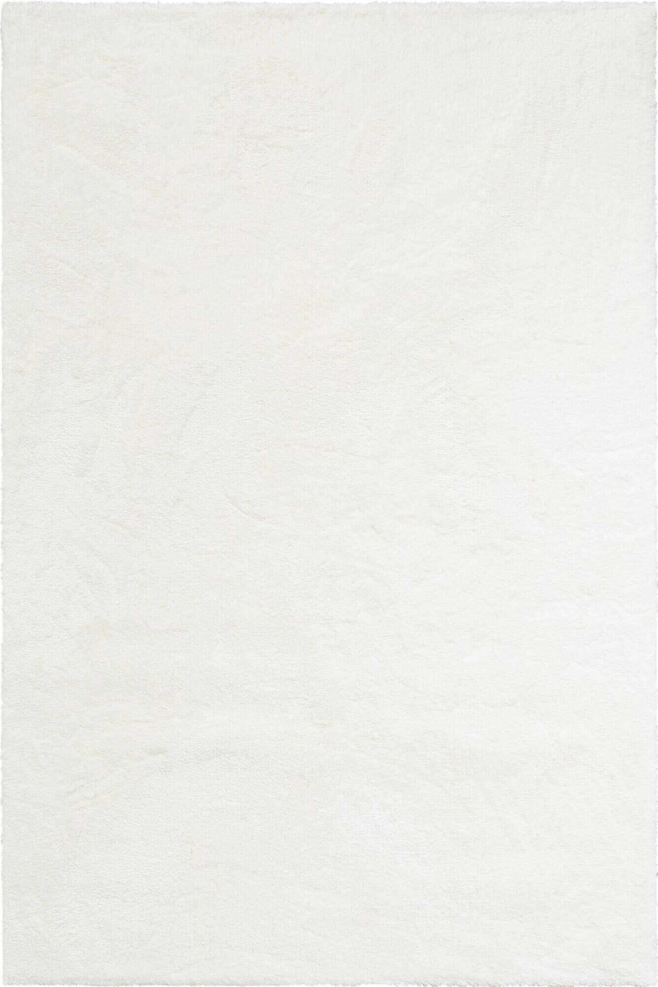 Large View Levis Plain White Shaggy Rug
