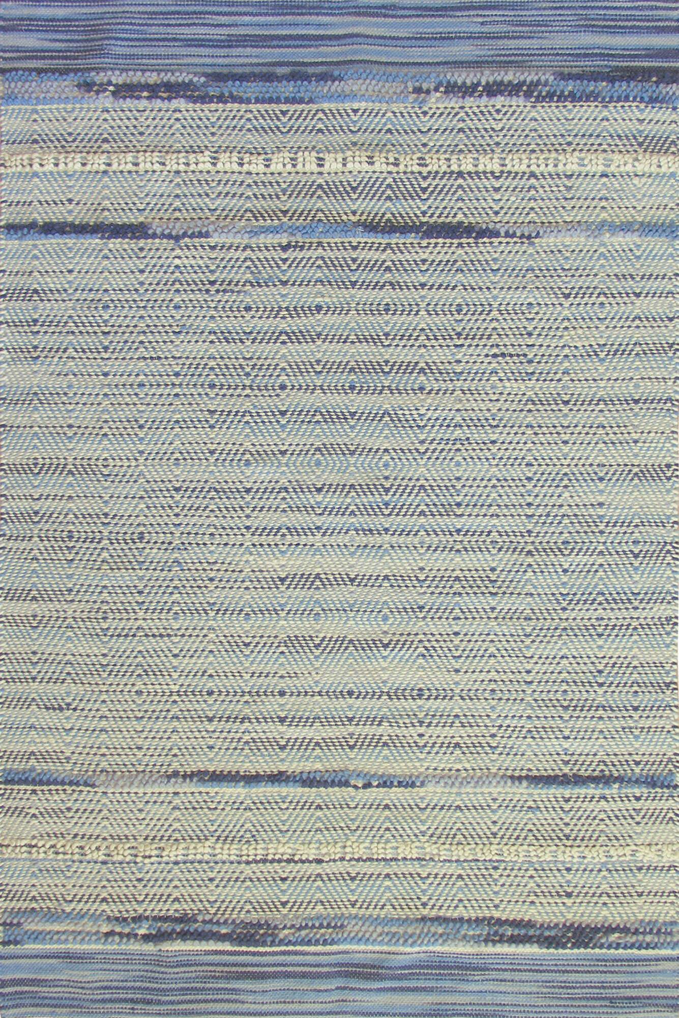Medea Blue Flatweave Wool Rug