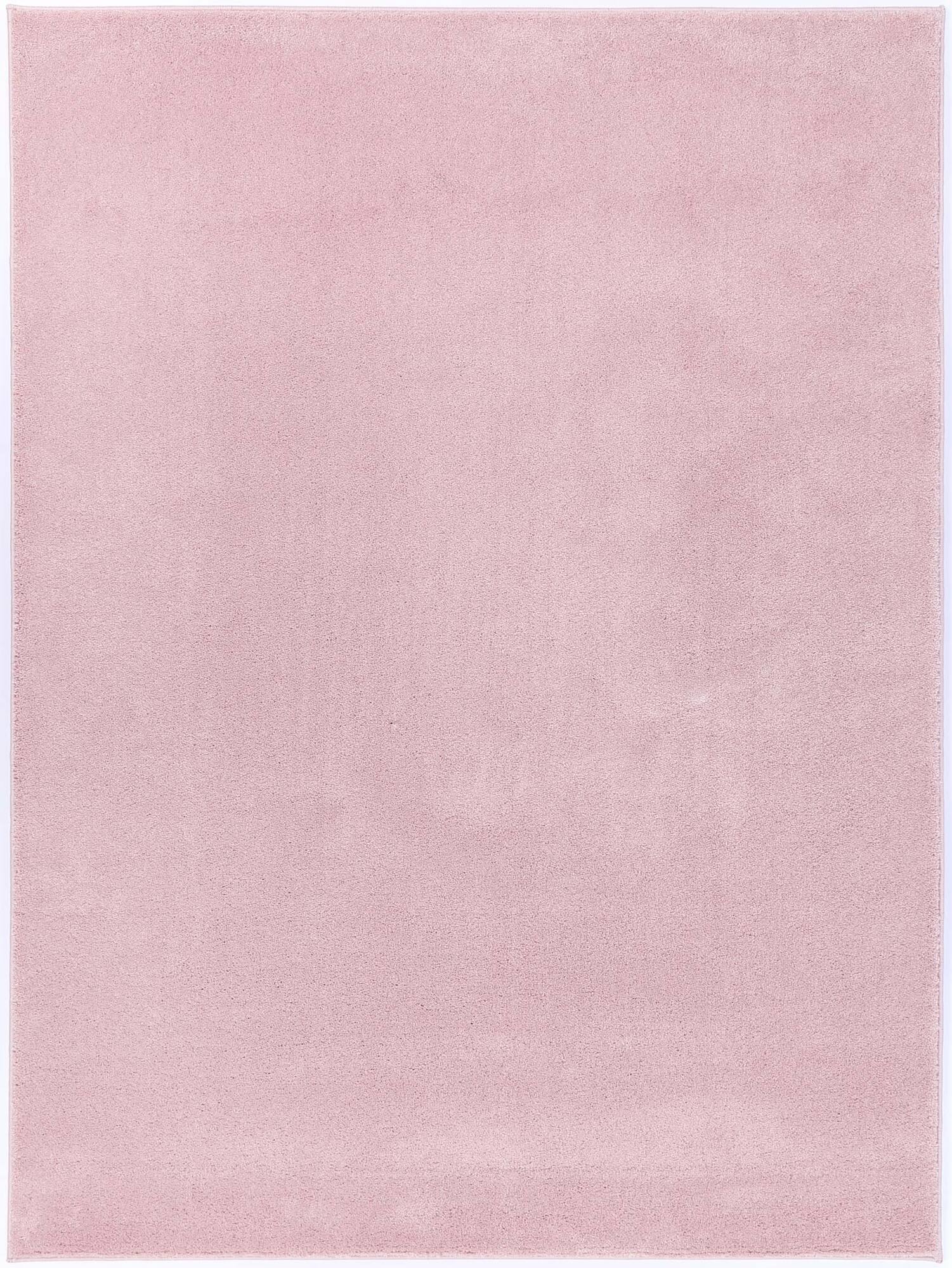 Large View Macey Thick Plain Pink Rug