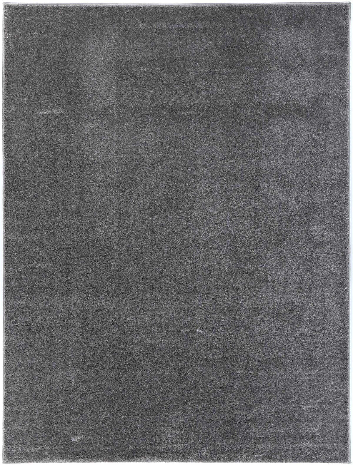 Large View Macey Thick Plain Grey Rug