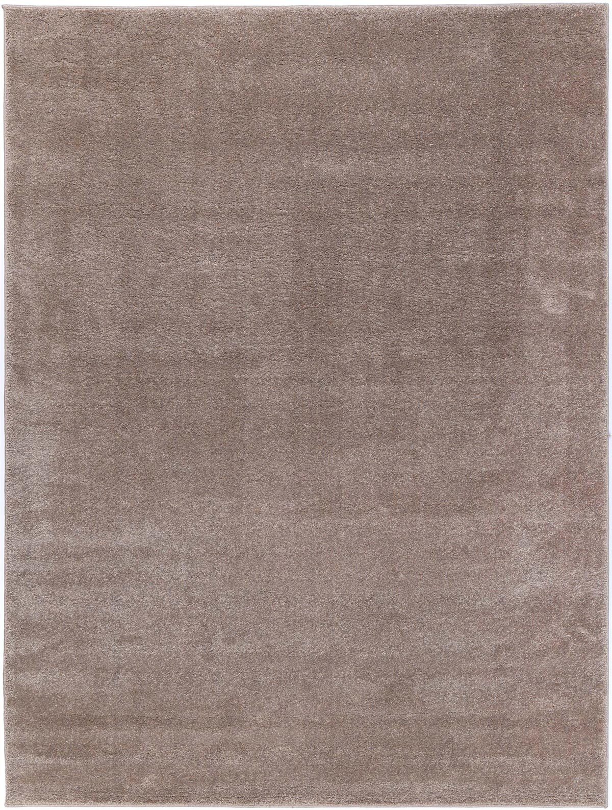 Large View Macey Plain Brown Plush Rug
