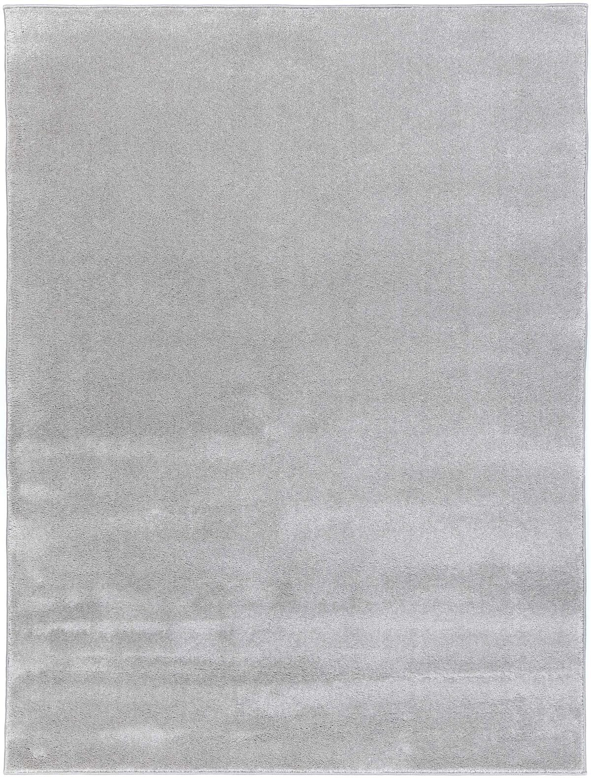 Large View Macey Plain Grey Plush Rug