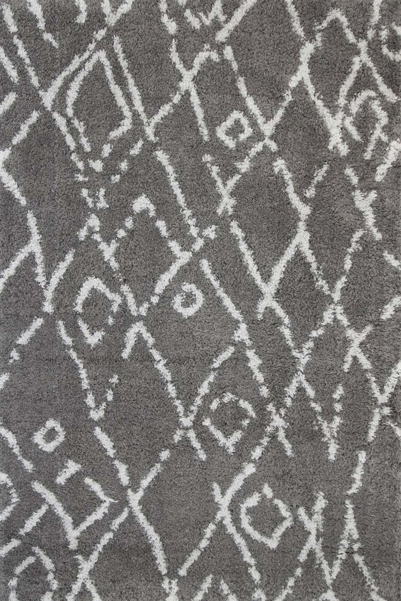 Maya Grey Moroccan Tribal Rug