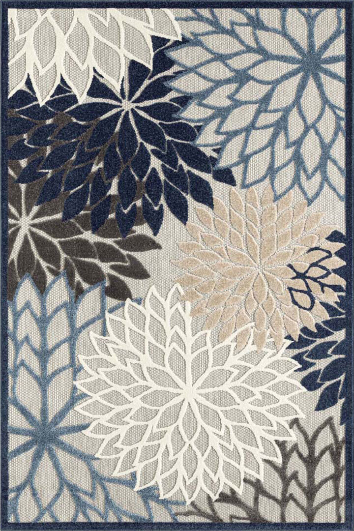 Large View Miko Indoor/Outdoor Floral Rug