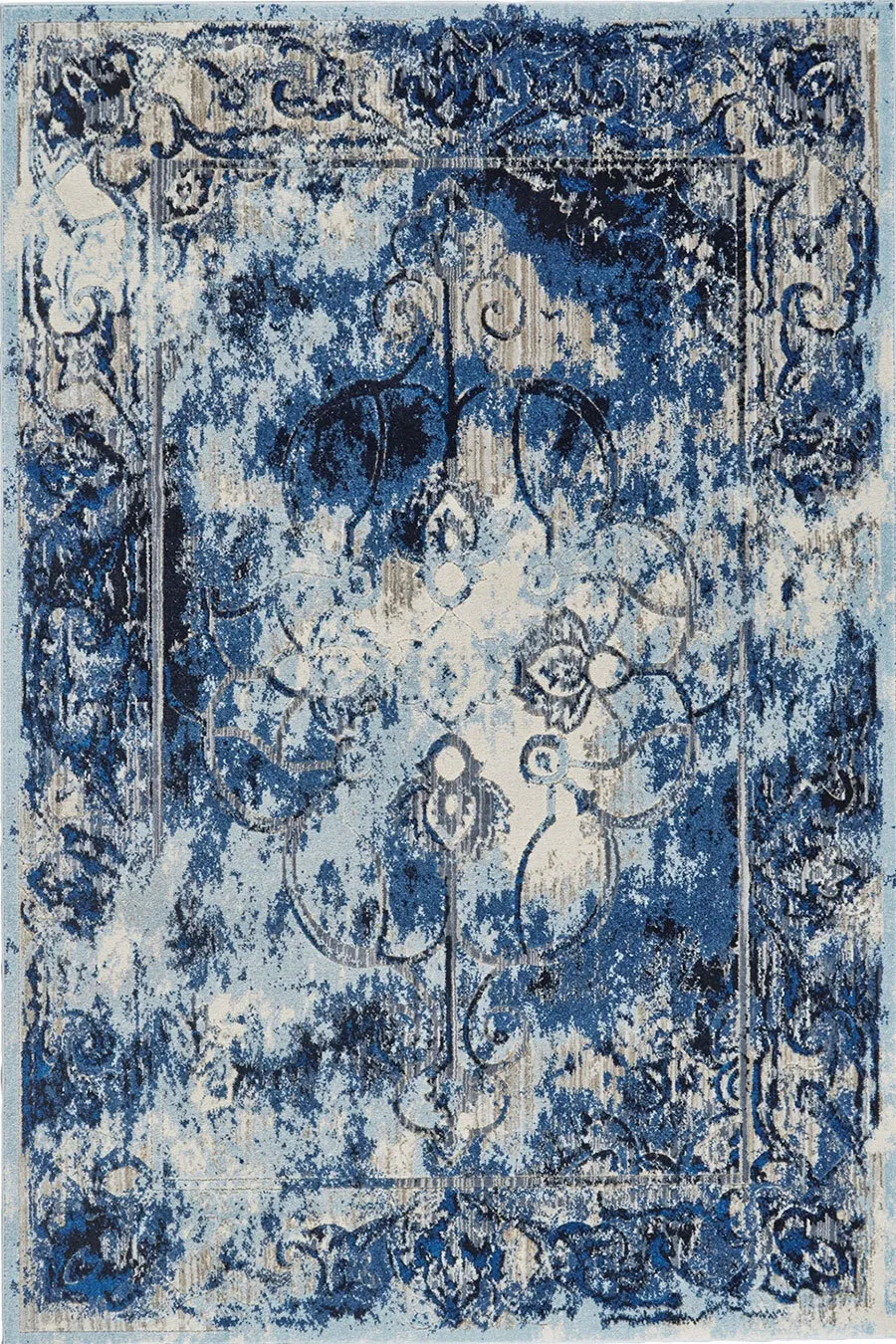 Large View Melissa Blue Transitional Rug