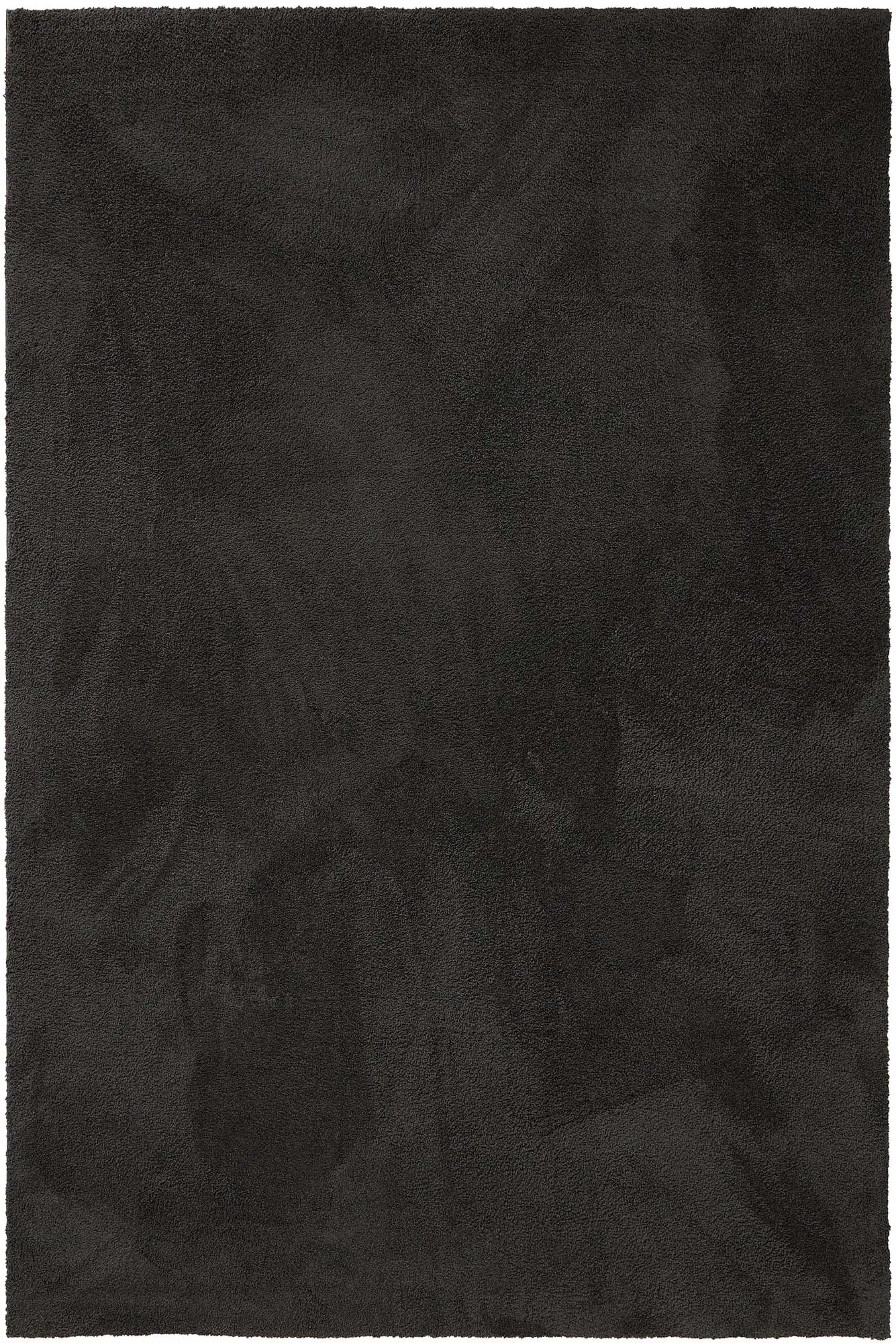 Mojito Plain Black Shaggy Rug