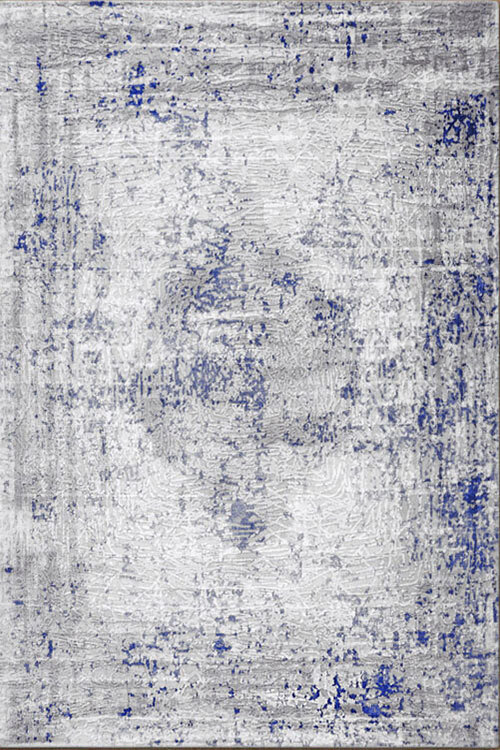 Morris Blue Contemporary Rug