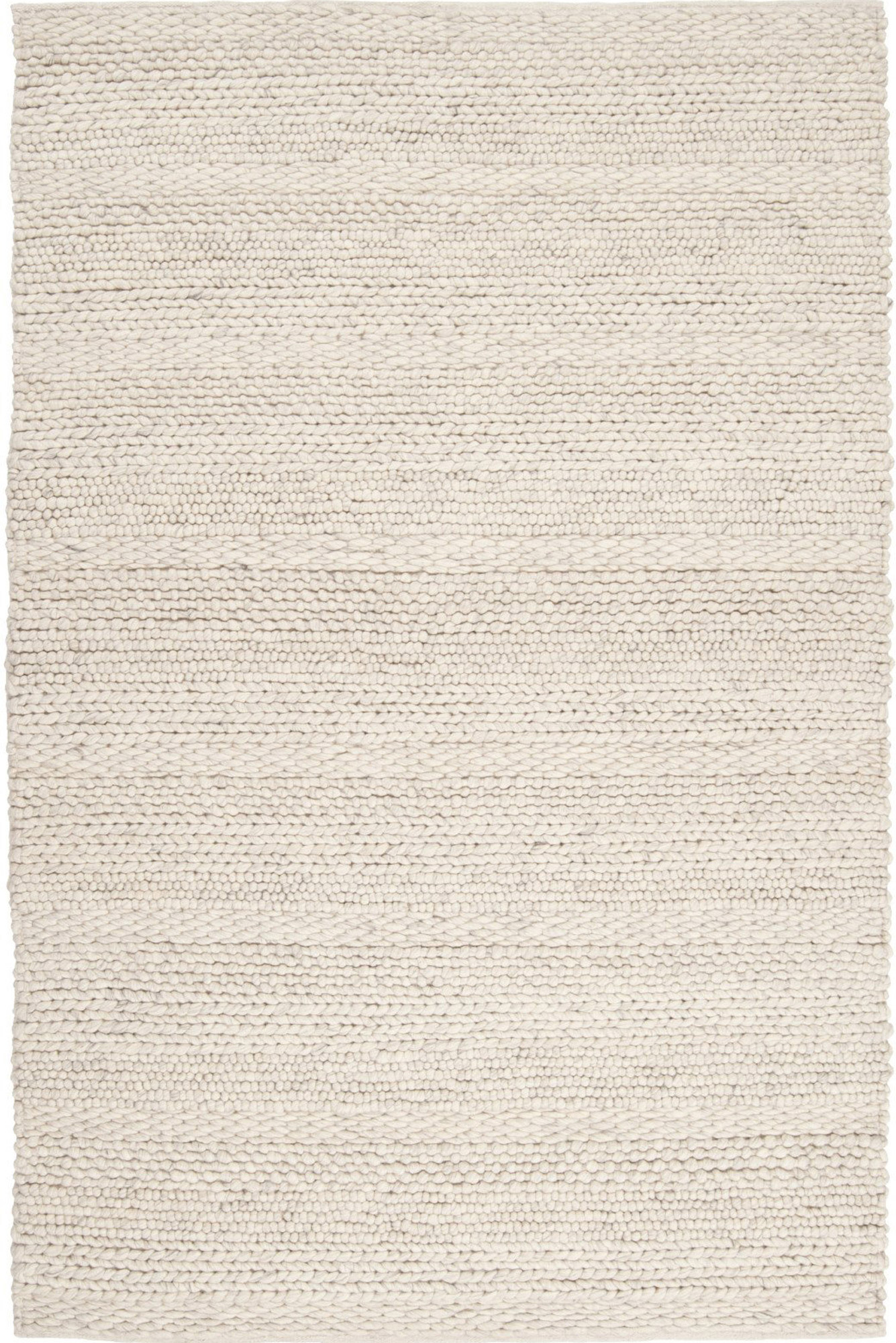 Mel Ivory Braided Wool Rug