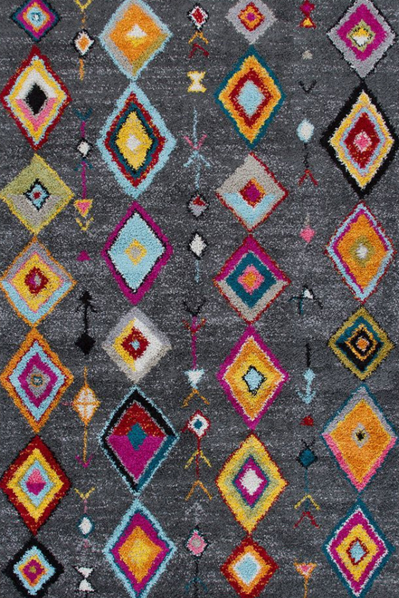 Large View Nordic Moroccan Diamond Rug