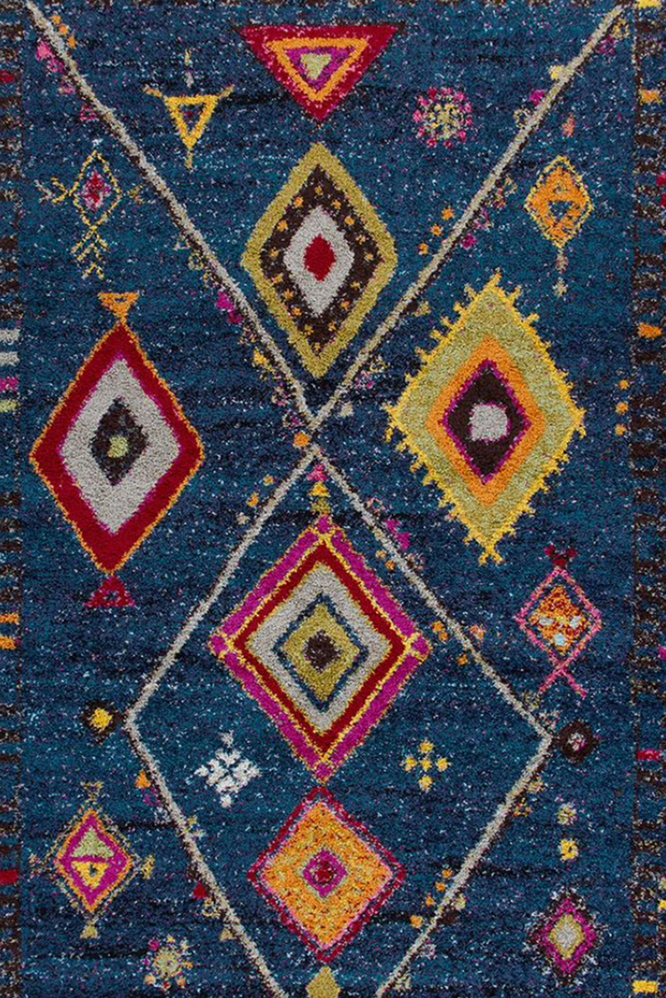 Large View Nordic Diamond Moroccan Rug