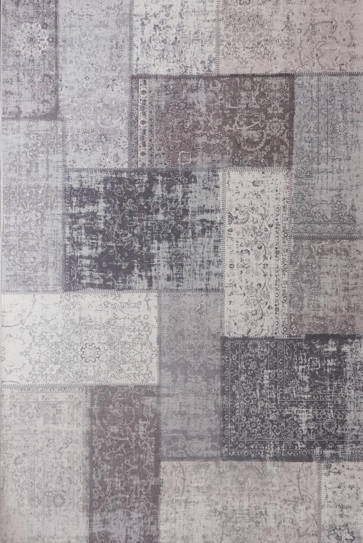 Large View Noble Traditional Patchwork Rug