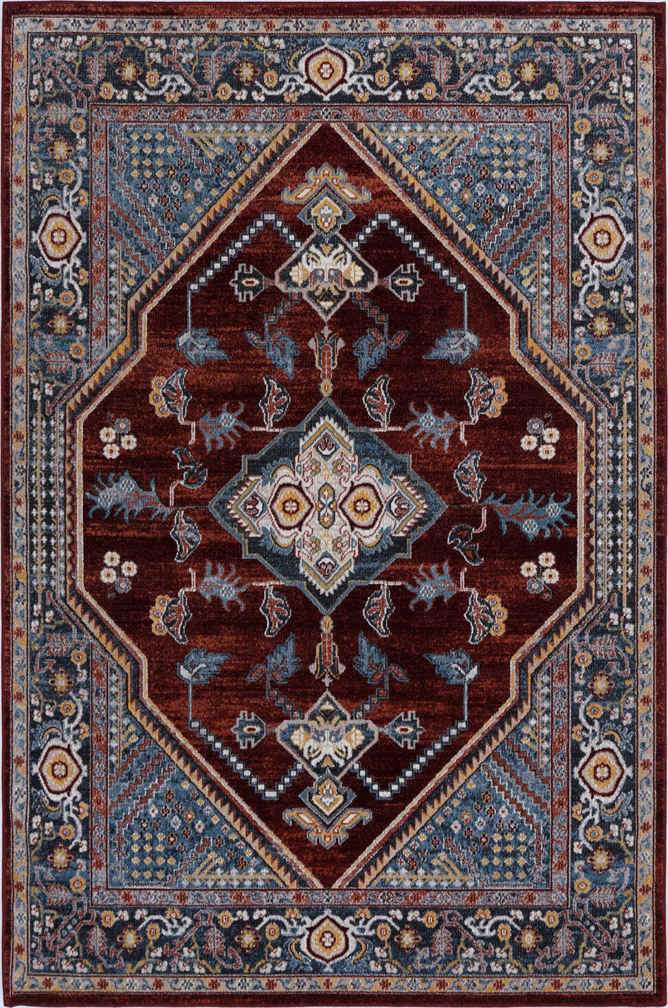 Large View Oasis Traditional Medallion Rug
