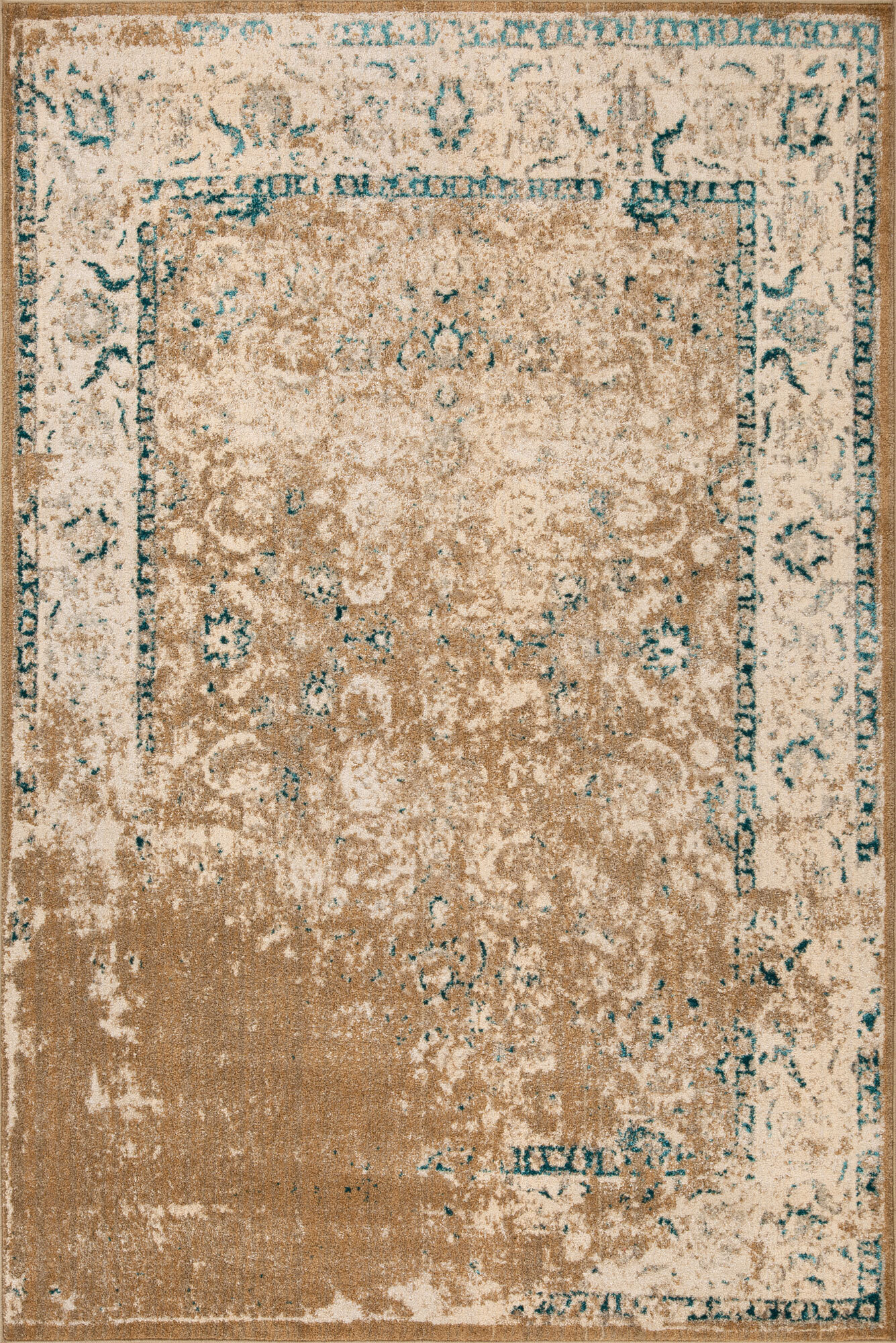 Large View Odin Transitional Border Rug