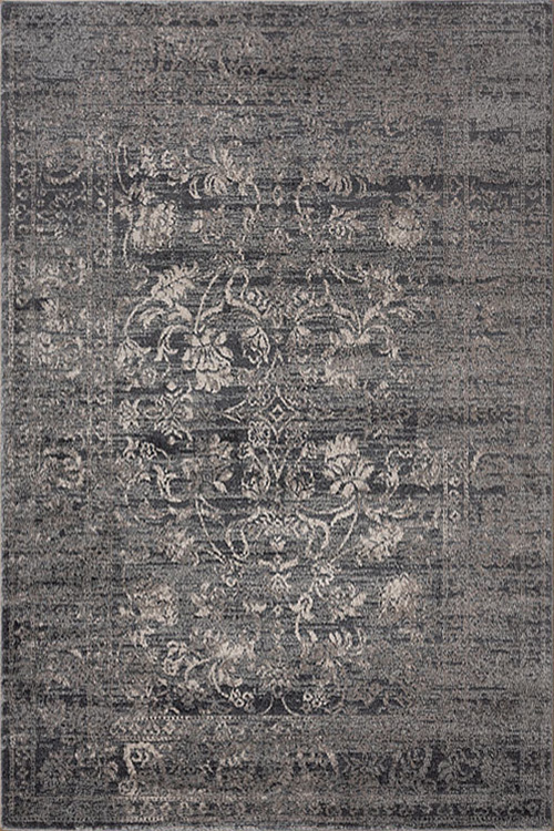 Large View Orel Grey Transitional Floral Rug