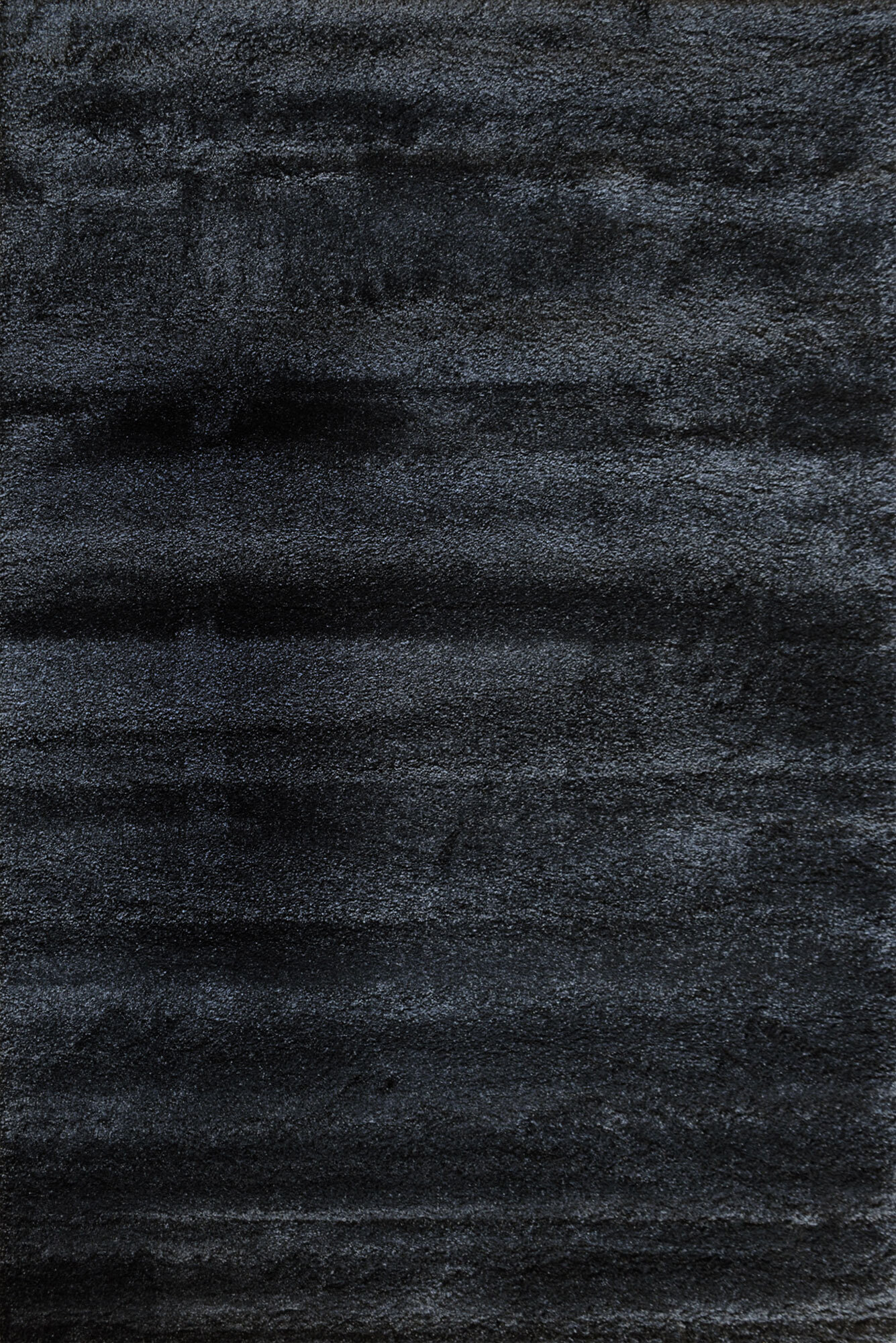 Posh Modern Plain Black Rug